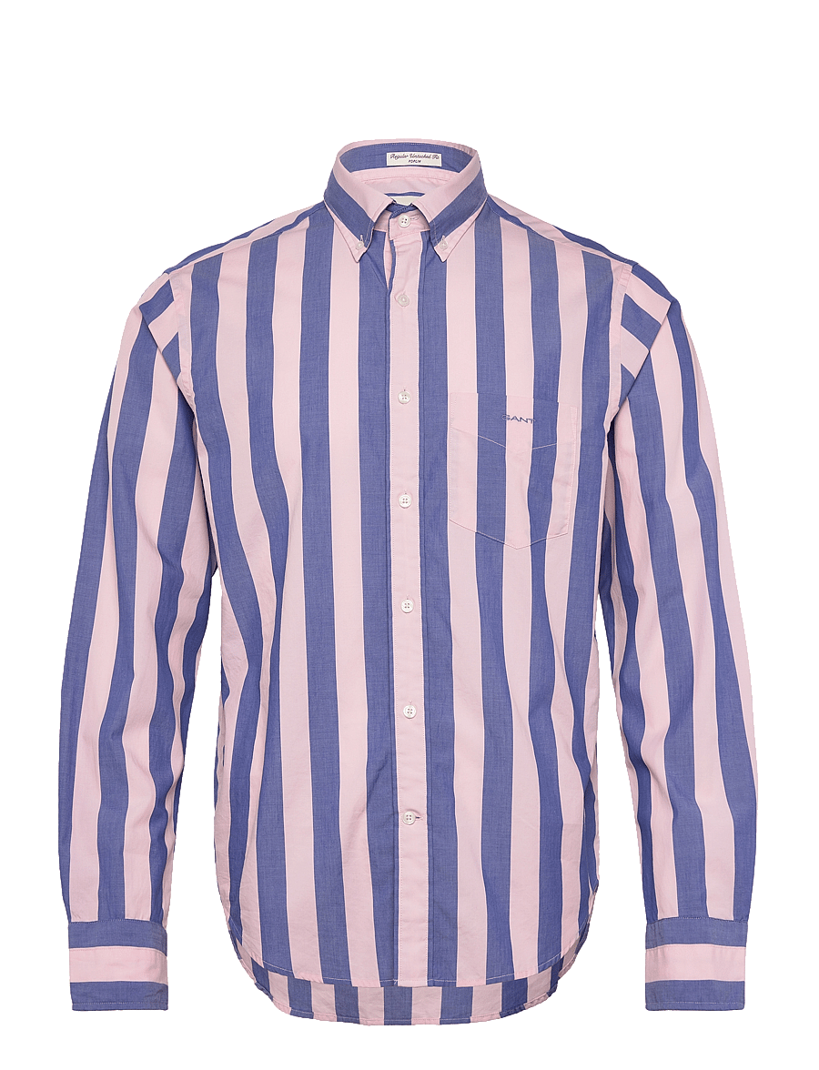 Gant - REG POPLIN PARASOL STRIPE SHIRT - chemises à rayures - blushing pink - 1