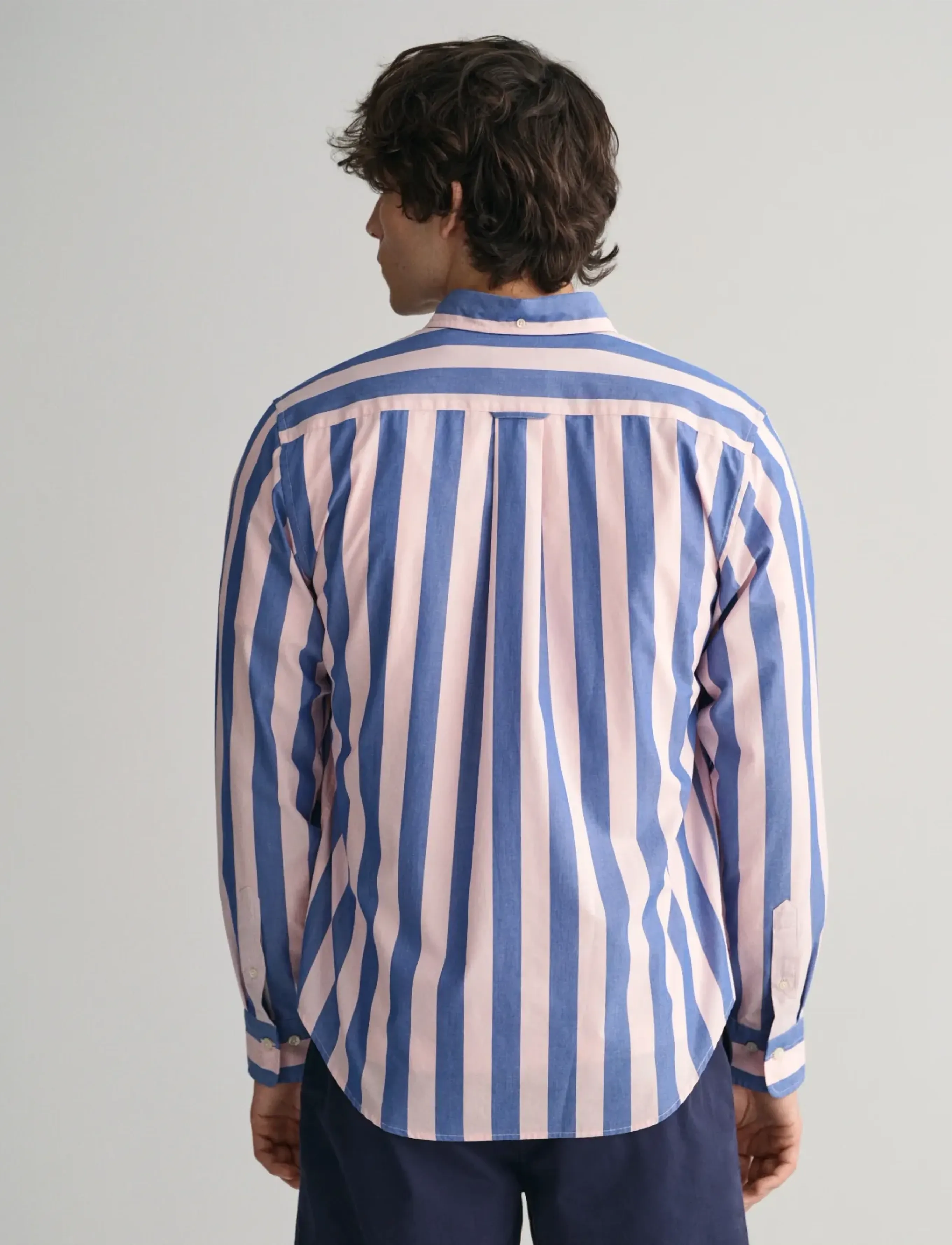 Gant - REG POPLIN PARASOL STRIPE SHIRT - chemises à rayures - blushing pink - 3
