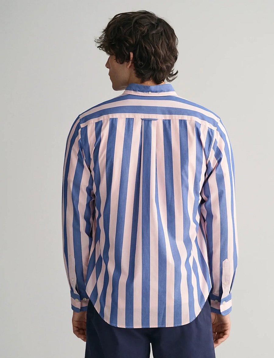 Gant - REG POPLIN PARASOL STRIPE SHIRT - chemises à rayures - blushing pink - 3