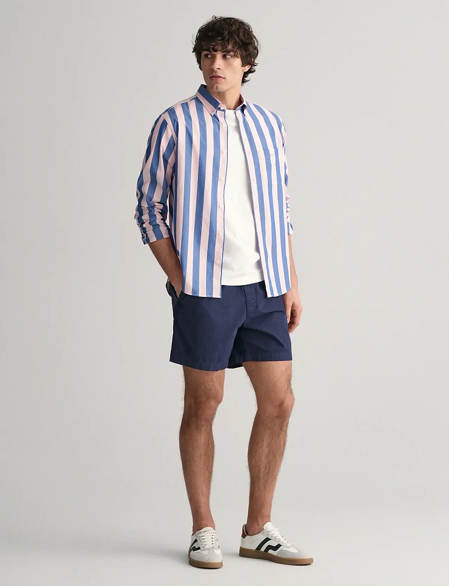 Gant - REG POPLIN PARASOL STRIPE SHIRT - chemises à rayures - blushing pink - 5
