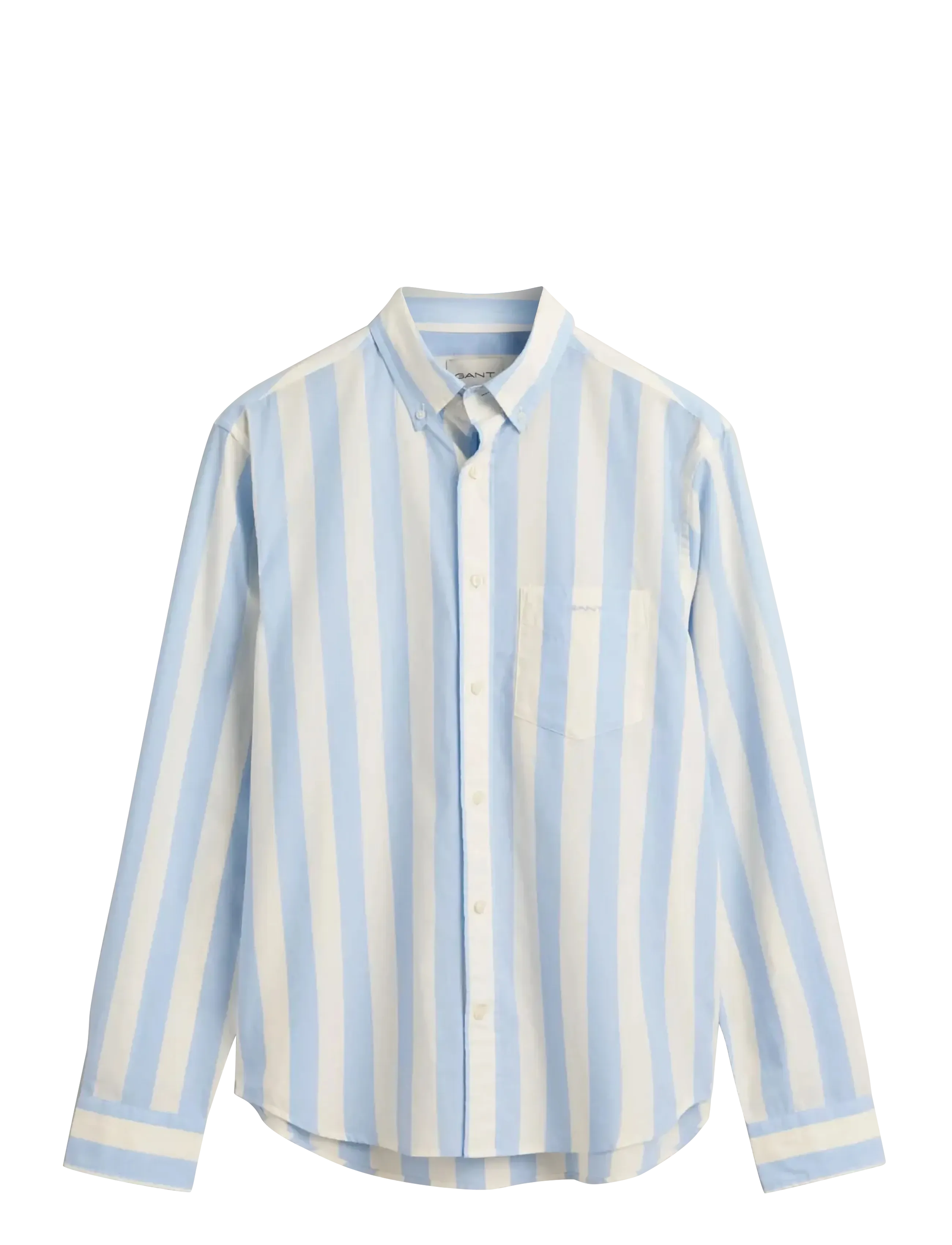 REG POPLIN PARASOL STRIPE SHIRT - CAPRI BLUE