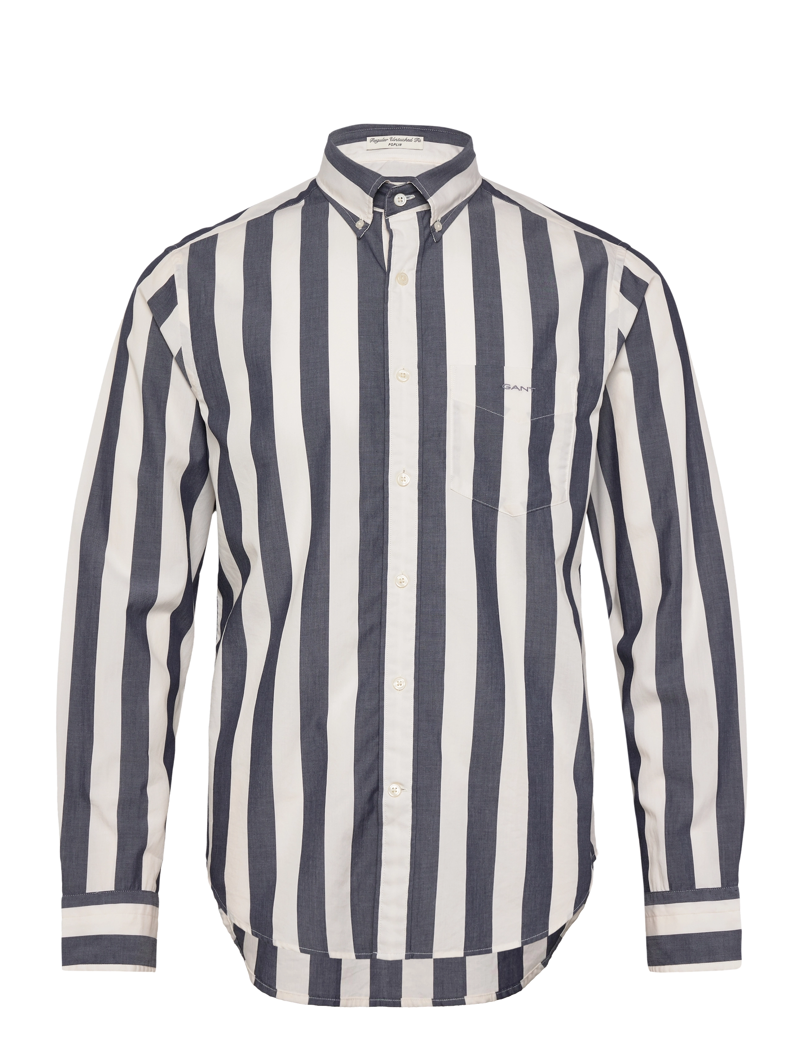 Gant REG POPLIN PARASOL STRIPE SHIRT - Skjorter - EVENING BLUE / navy