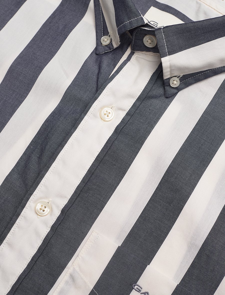 Gant - REG POPLIN PARASOL STRIPE SHIRT - stribede skjorter - evening blue - 3
