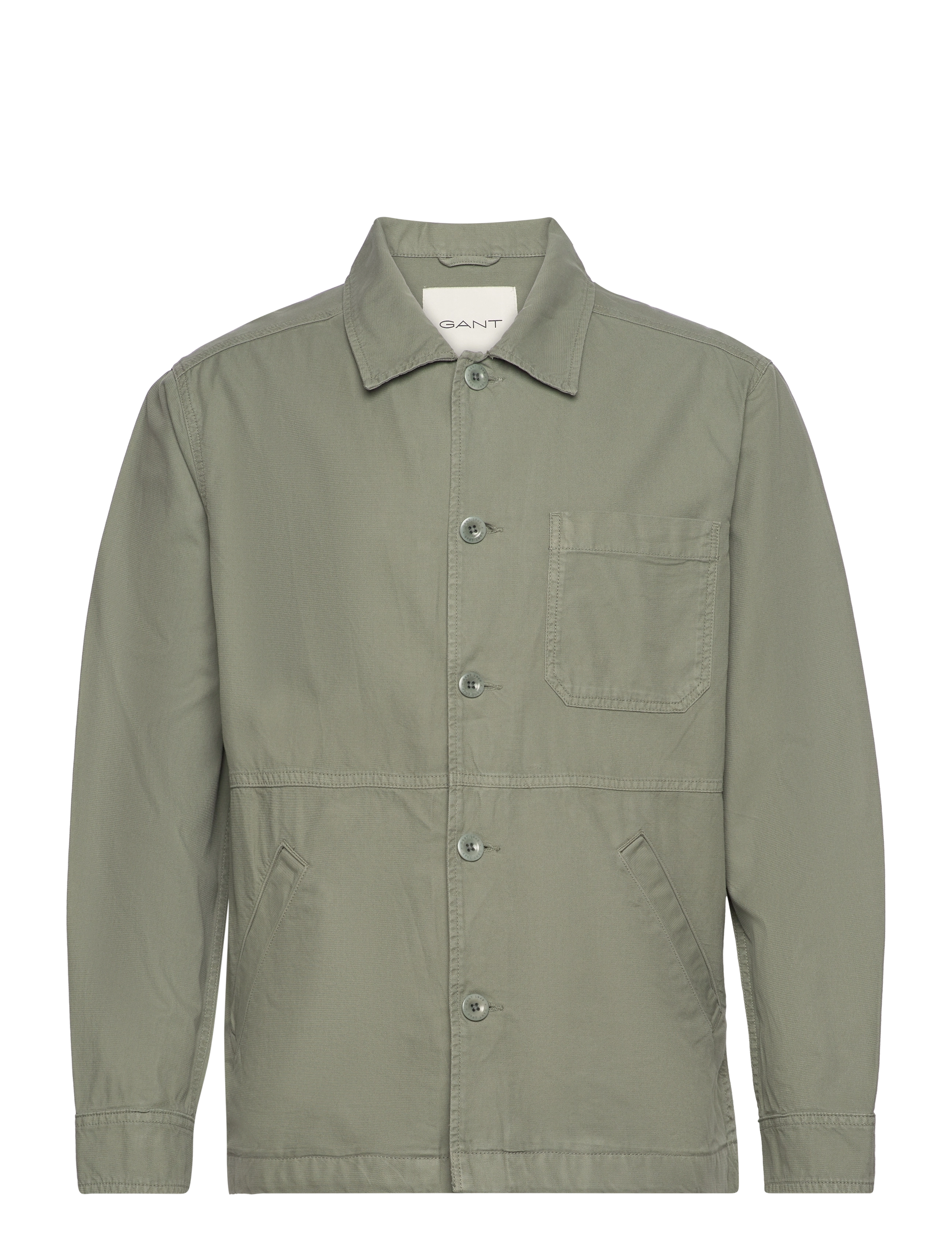 GANT - GMNT DYED OVERSHIRT - dry green - 1