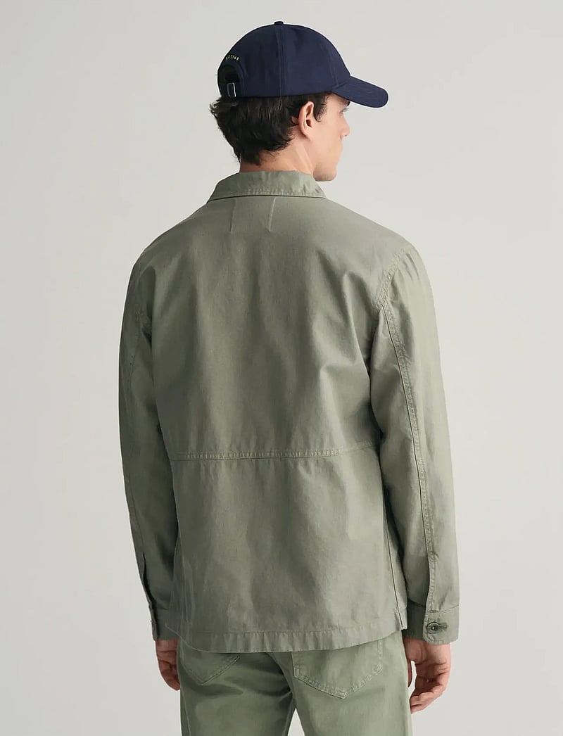 GANT - GMNT DYED OVERSHIRT - shoppa efter tillfälle - dry green - 3