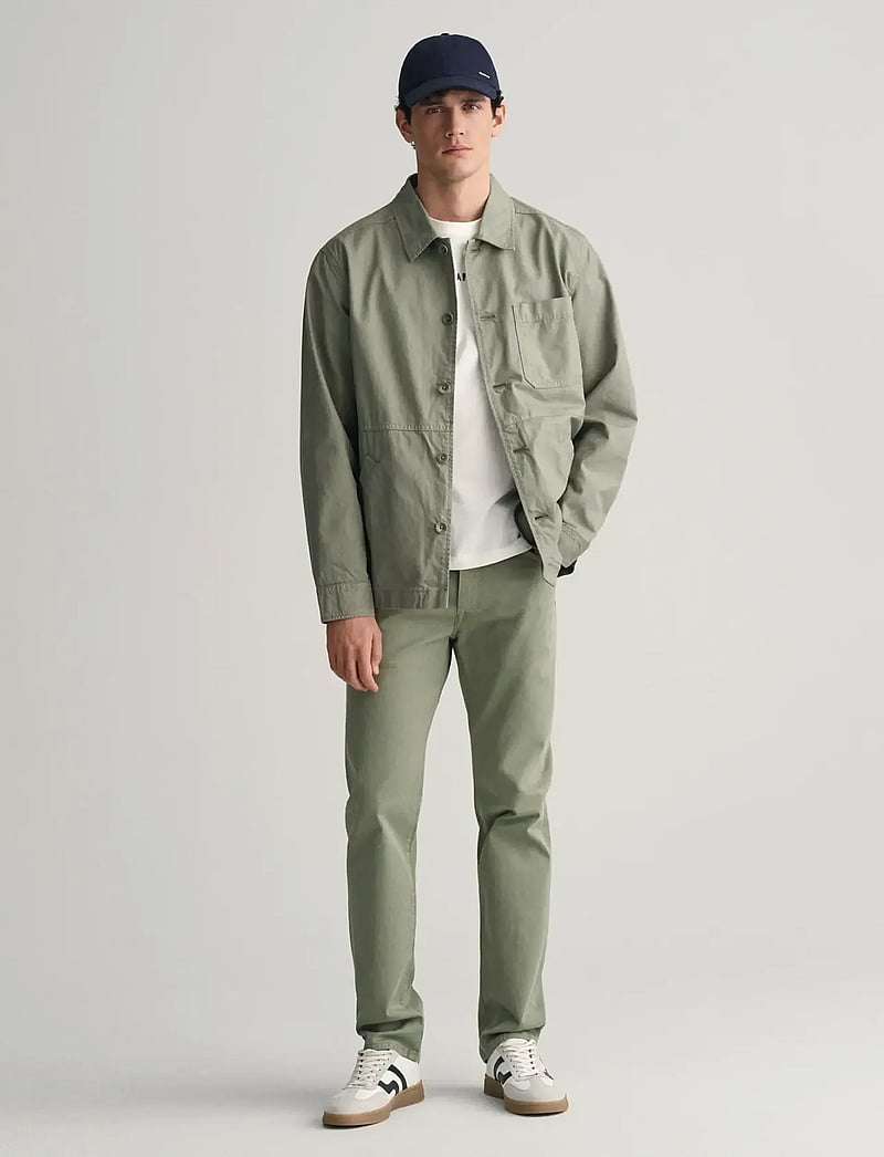 GANT - GMNT DYED OVERSHIRT - shoppa efter tillfälle - dry green - 5