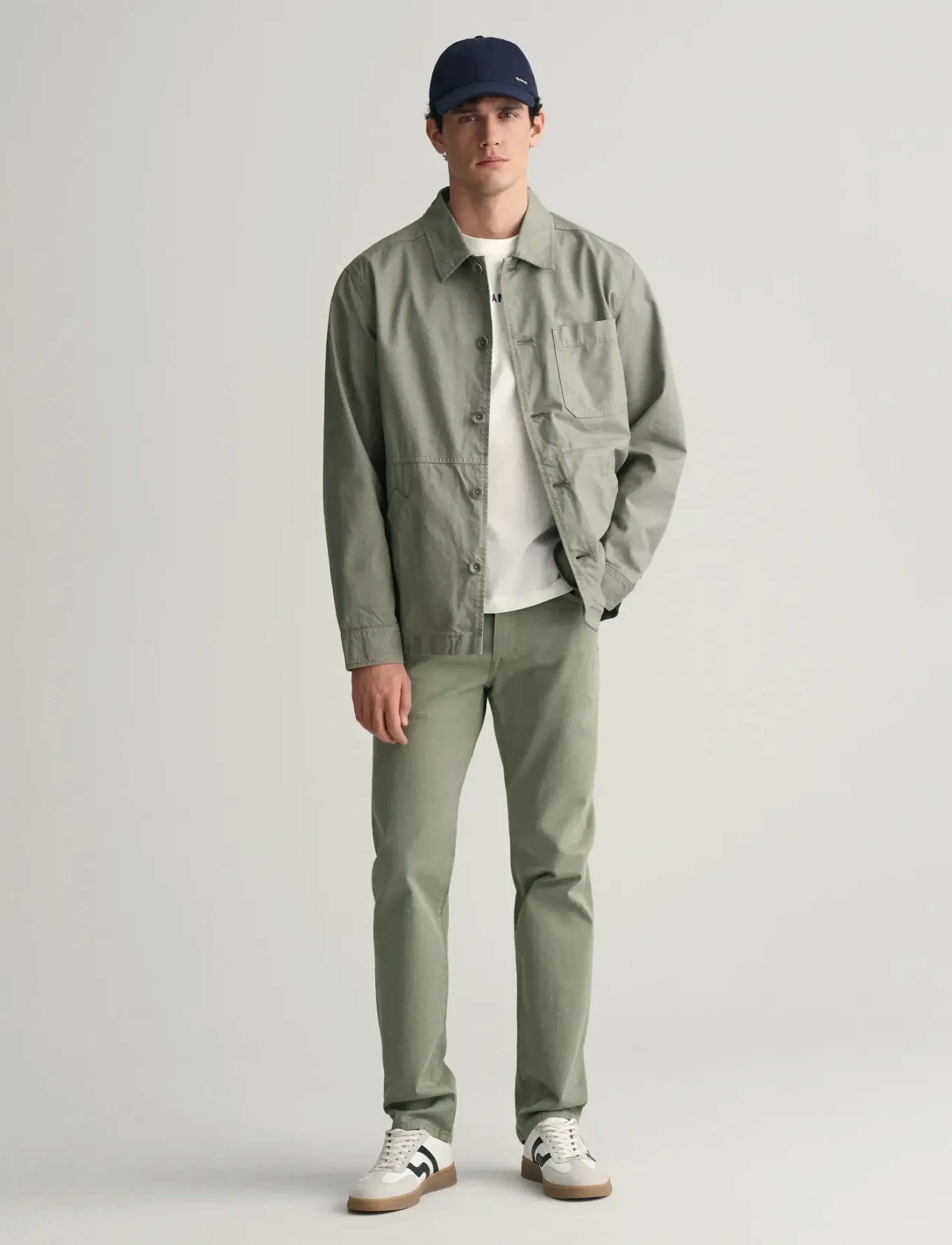 GANT - GMNT DYED OVERSHIRT - dry green - 5