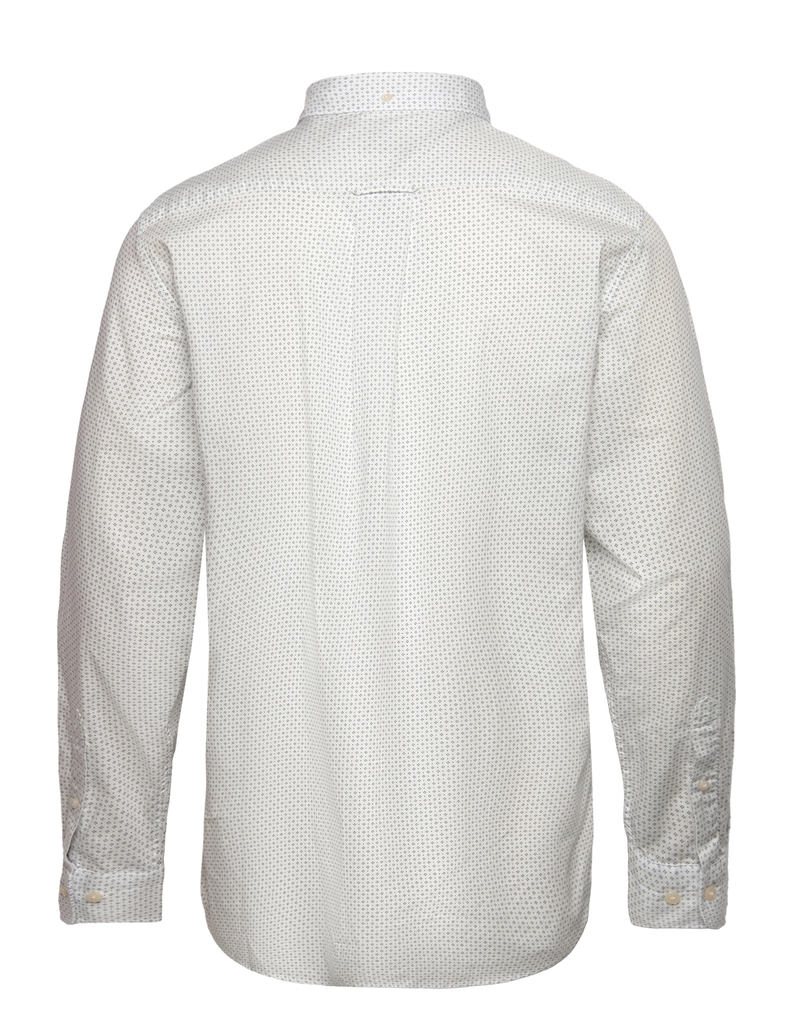 GANT - REG MICRO PRINT SHIRT - eggshell - 1