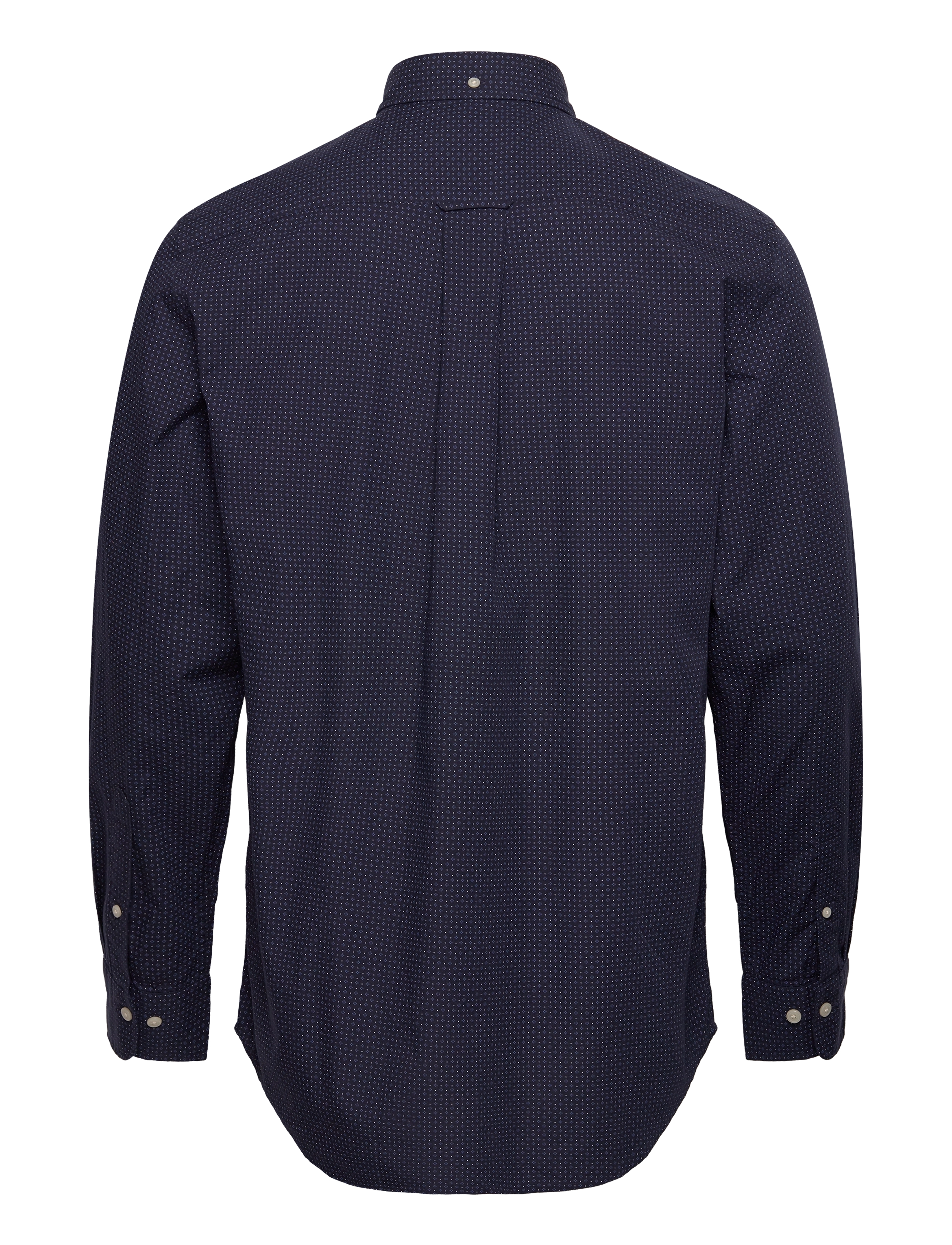 GANT - REG MICRO PRINT SHIRT - evening blue - 1