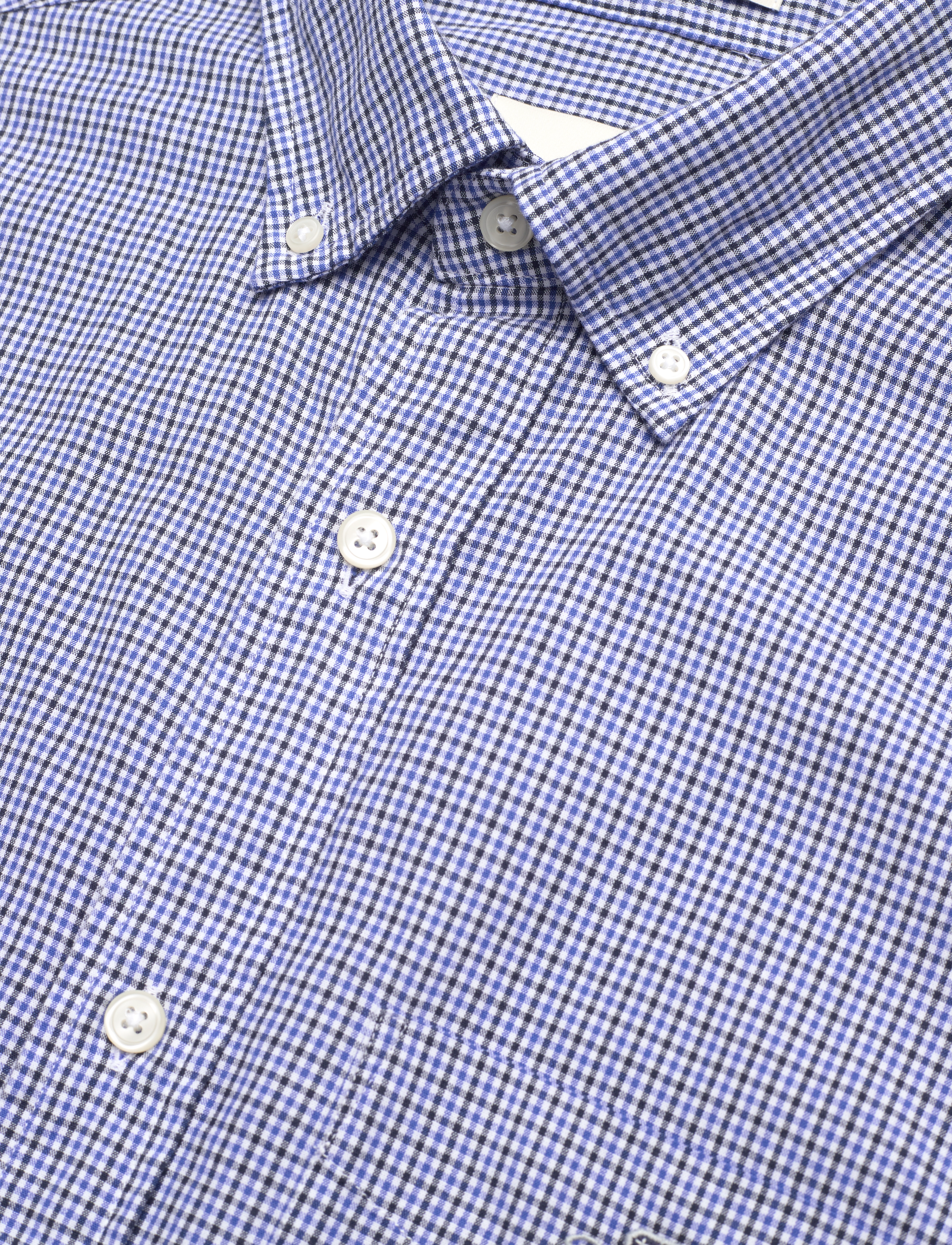 Gant - REG POPLIN MICRO GINGHAM SHIRT - college blue - 3