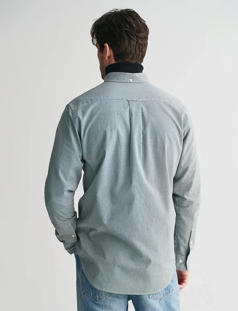 GANT - REG POPLIN MICRO GINGHAM SHIRT - basic-hemden - deep forest green - 2