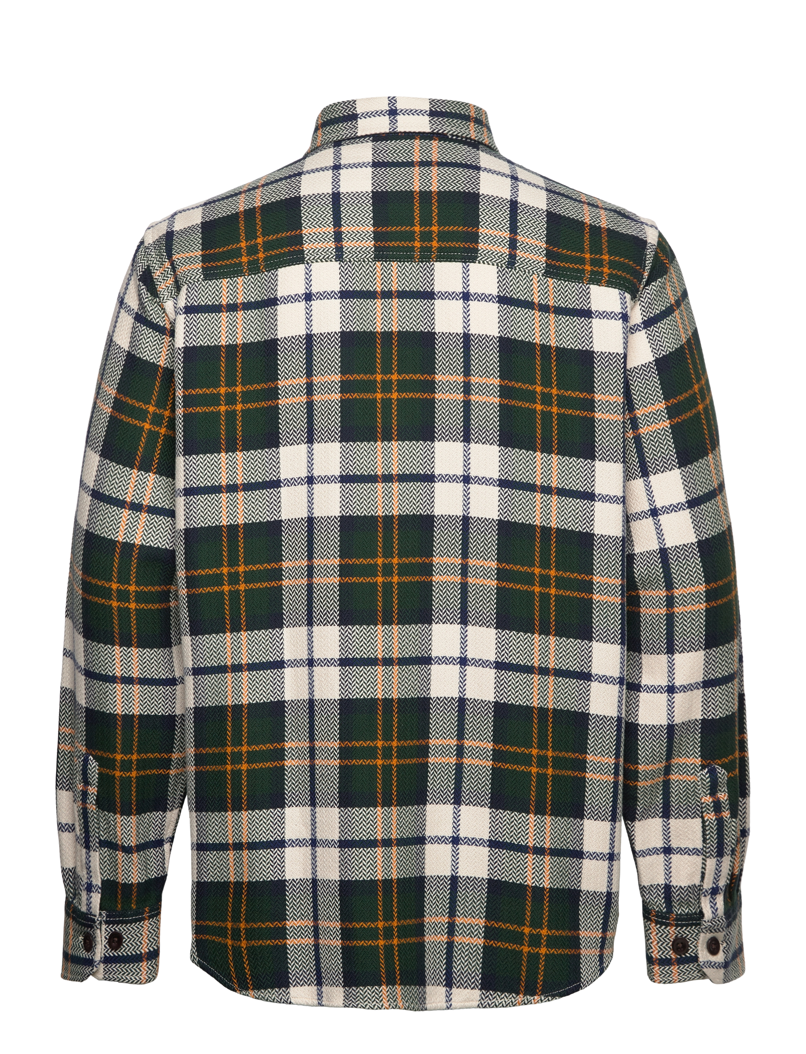 GANT - HERRINGBONE CHECK OVERSHIRT - tartan green - 2