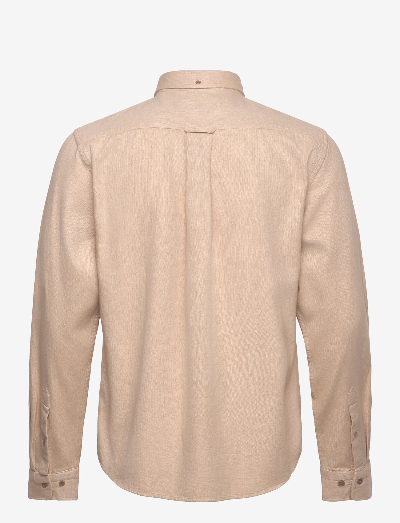 GANT - REG HERRINGBONE FLANNEL SHIRT - basic skjorter - caramel beige - 1