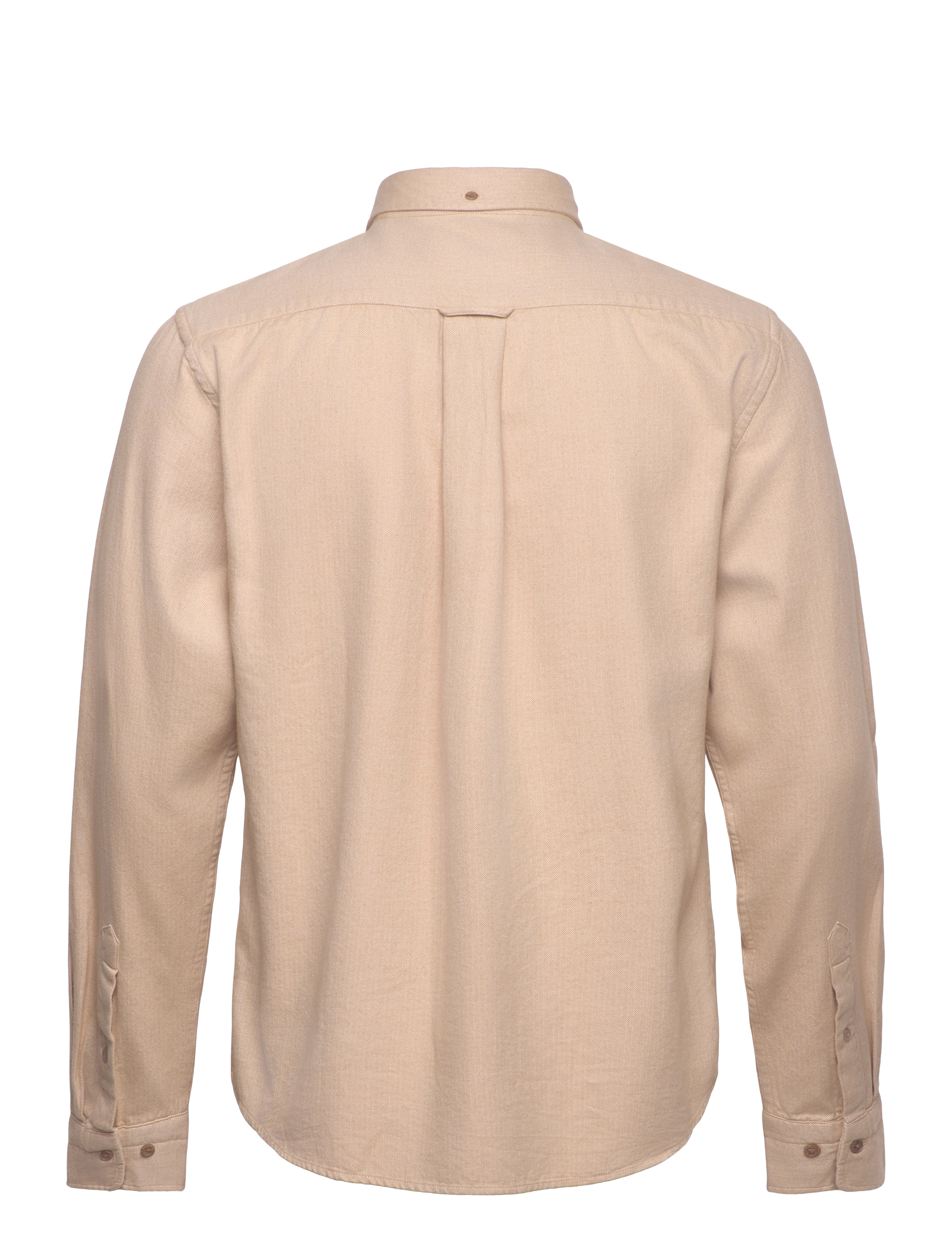 GANT - REG HERRINGBONE FLANNEL SHIRT - caramel beige - 2