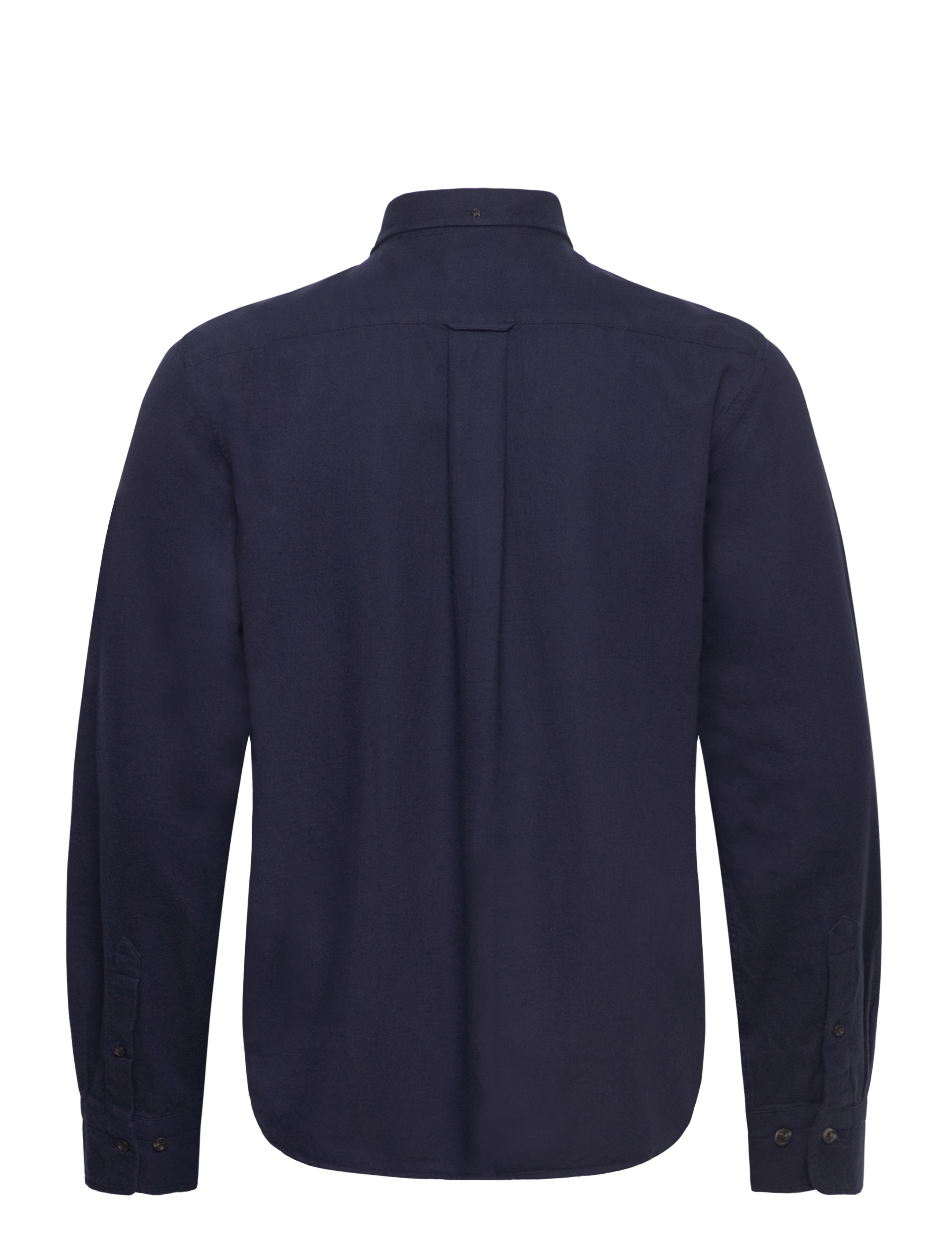 GANT - REG HERRINGBONE FLANNEL SHIRT - evening blue - 2