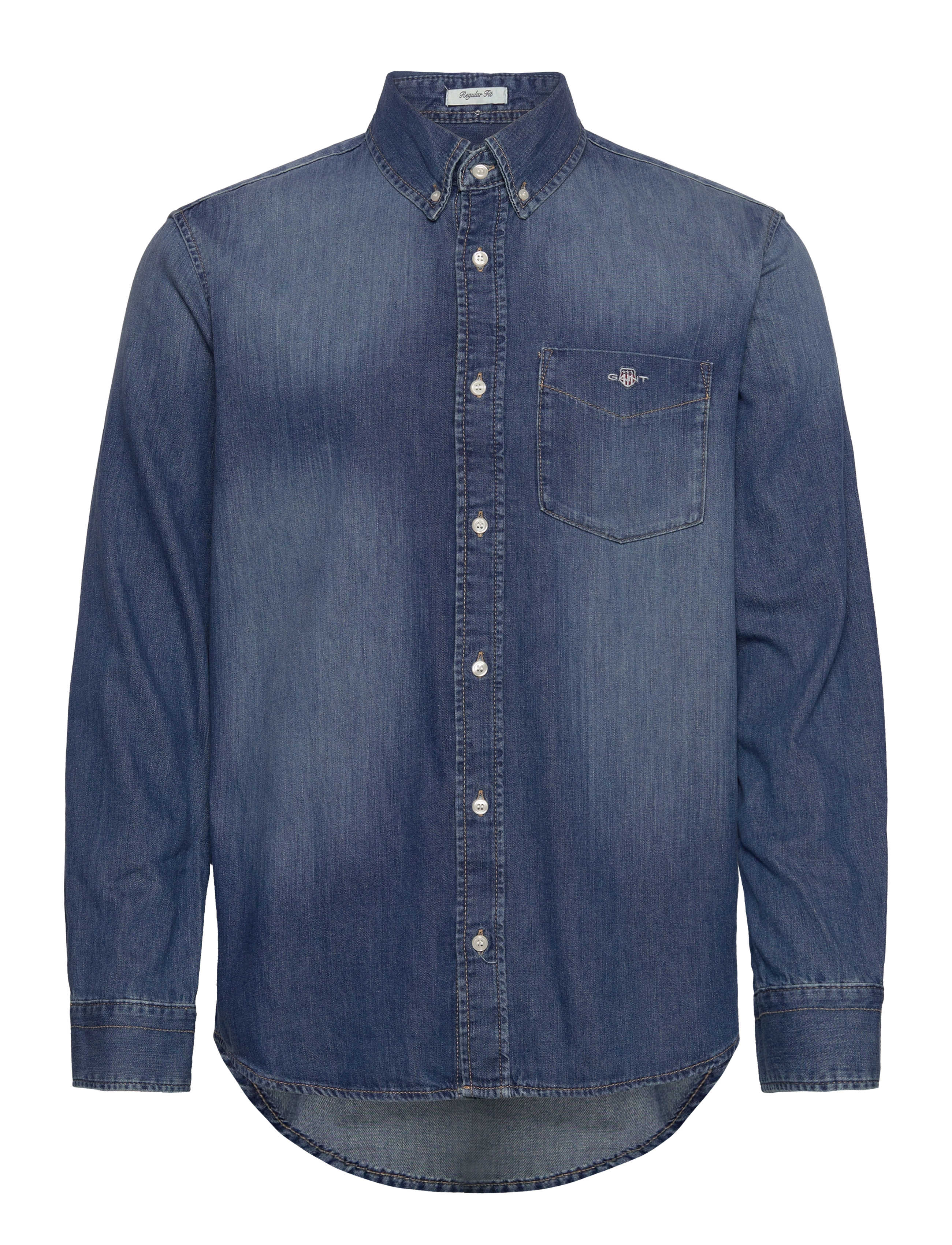 GANT Reg Denim Shirt Blau - M - Herren