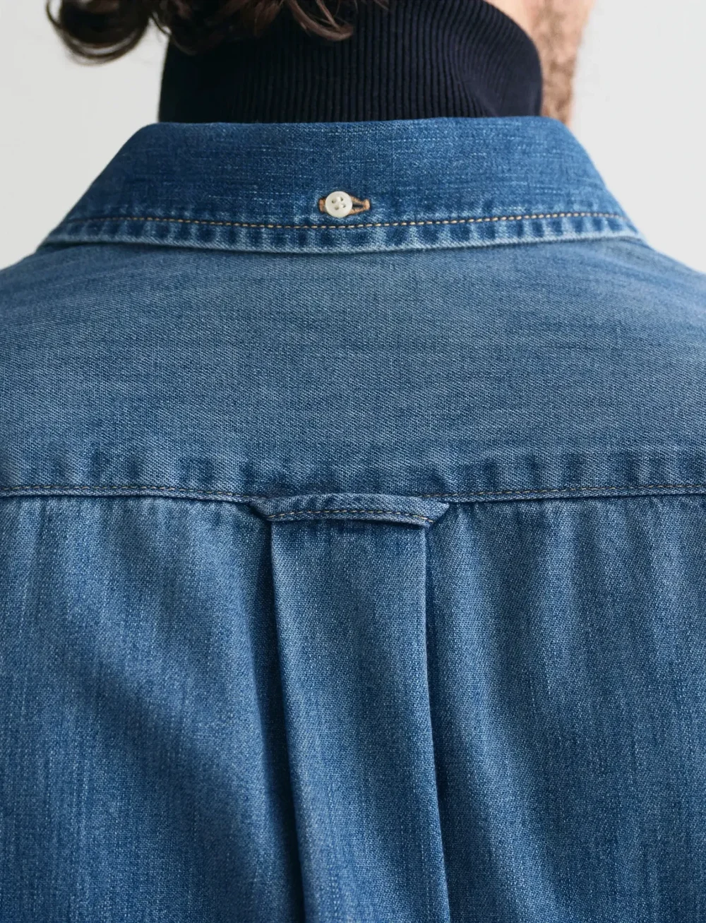 GANT - REG DENIM SHIRT - basic-hemden - mid blue worn in - 4