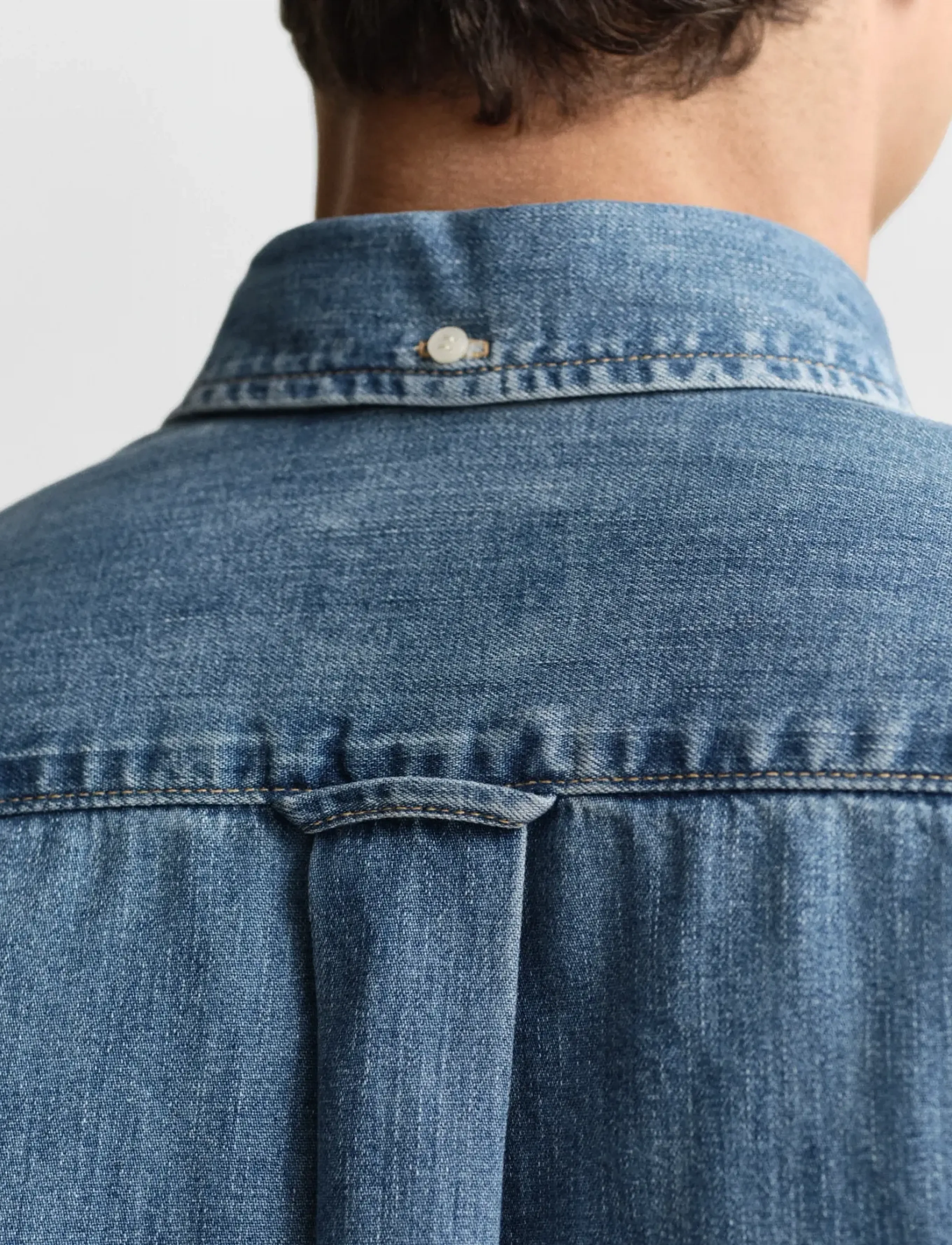 Gant - REG DENIM SHIRT - jeanshemden - semi light blue worn in - 3