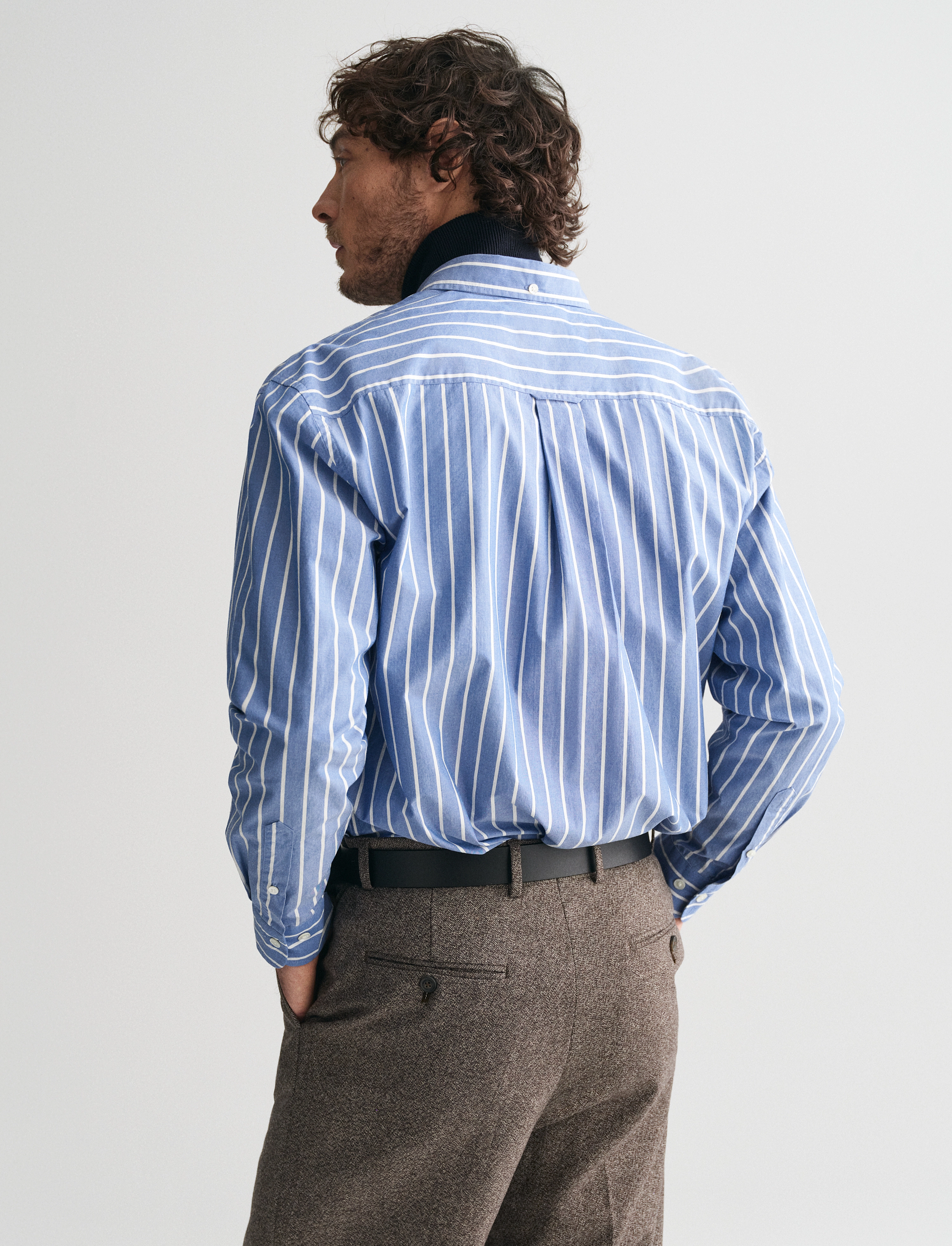 Gant - REL HERITAGE POPLIN STRIPE SHIRT - stribede skjorter - lapis blue - 2