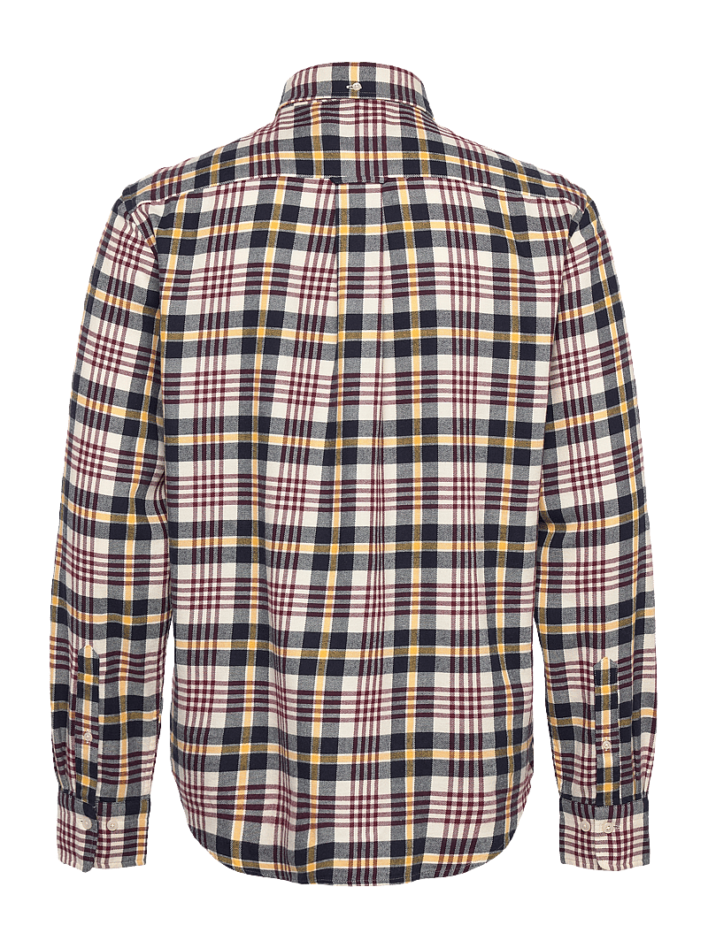 GANT - REG FLANNEL PLAID SHIRT - flanell-hemden - cream - 1