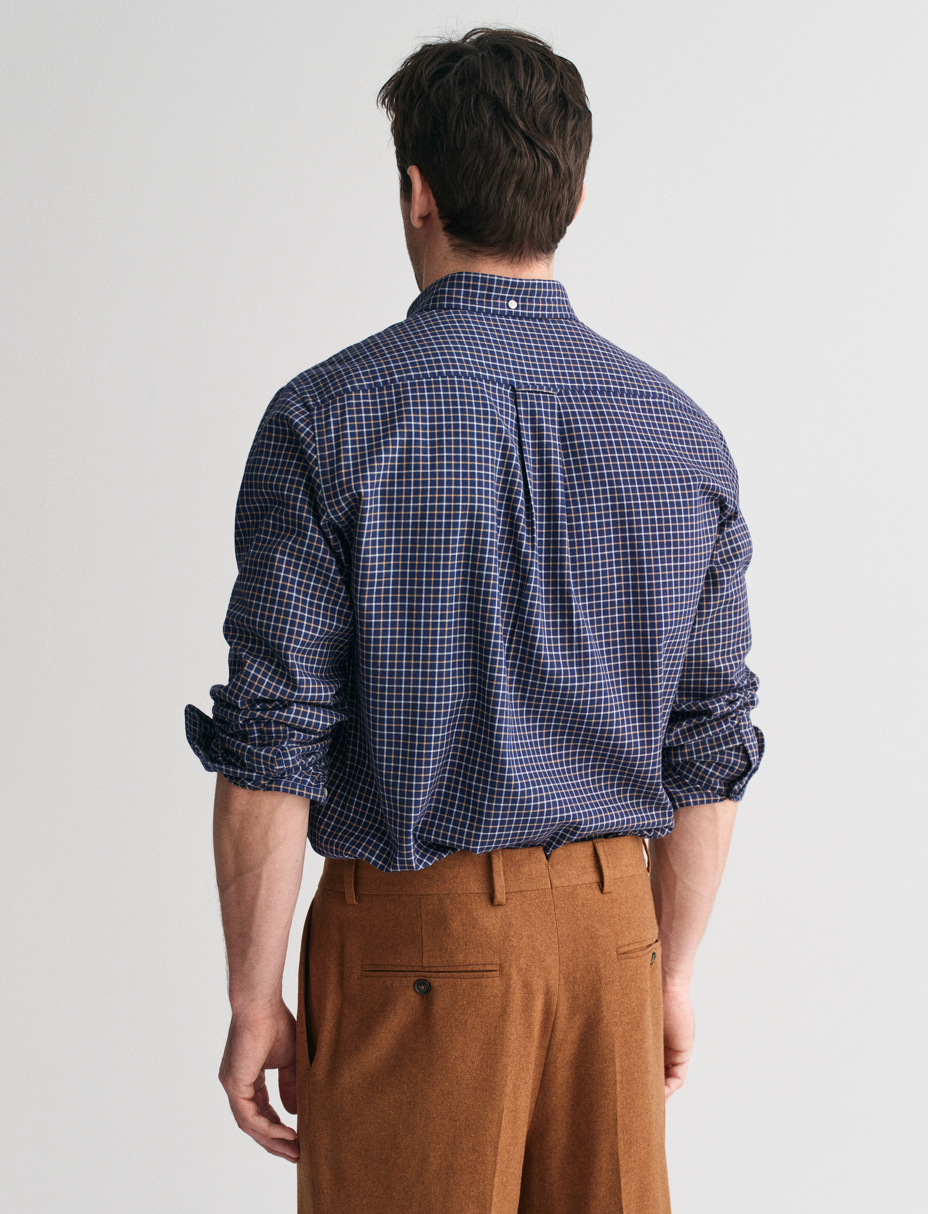 GANT - REG JASPE TATTERSALL SHIRT - persian blue - 3