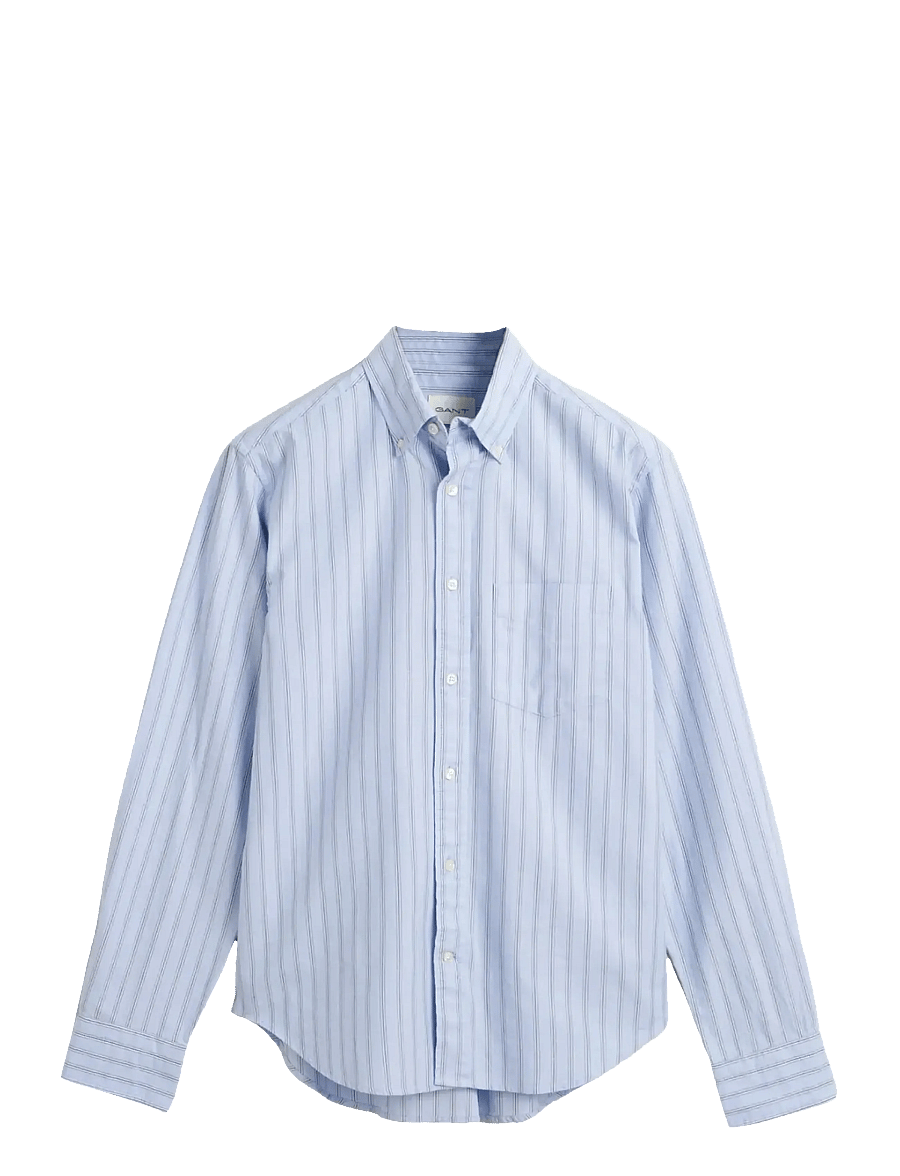 Gant - REG ARCHIVE OXFORD STRIPE SHIRT - randiga skjortor - clear sky - 1