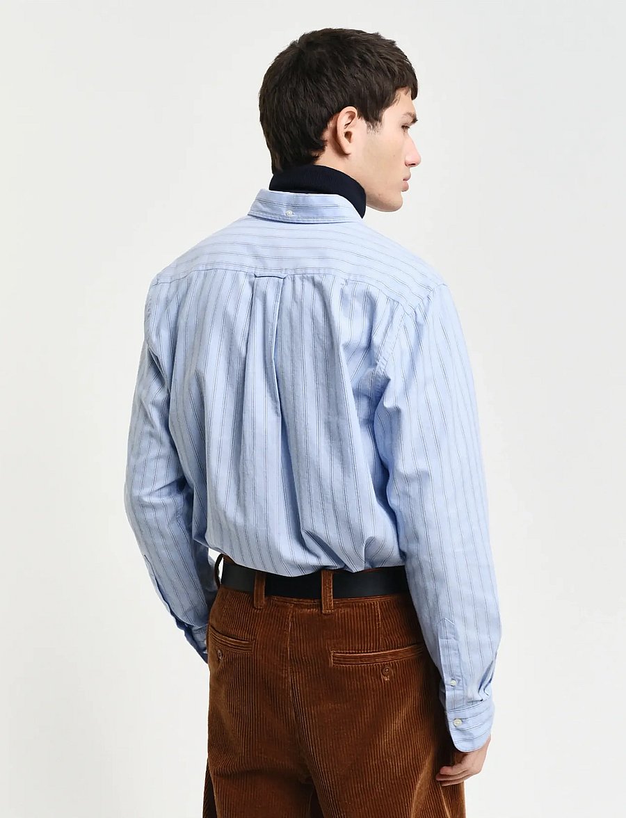 Gant - REG ARCHIVE OXFORD STRIPE SHIRT - randiga skjortor - clear sky - 2