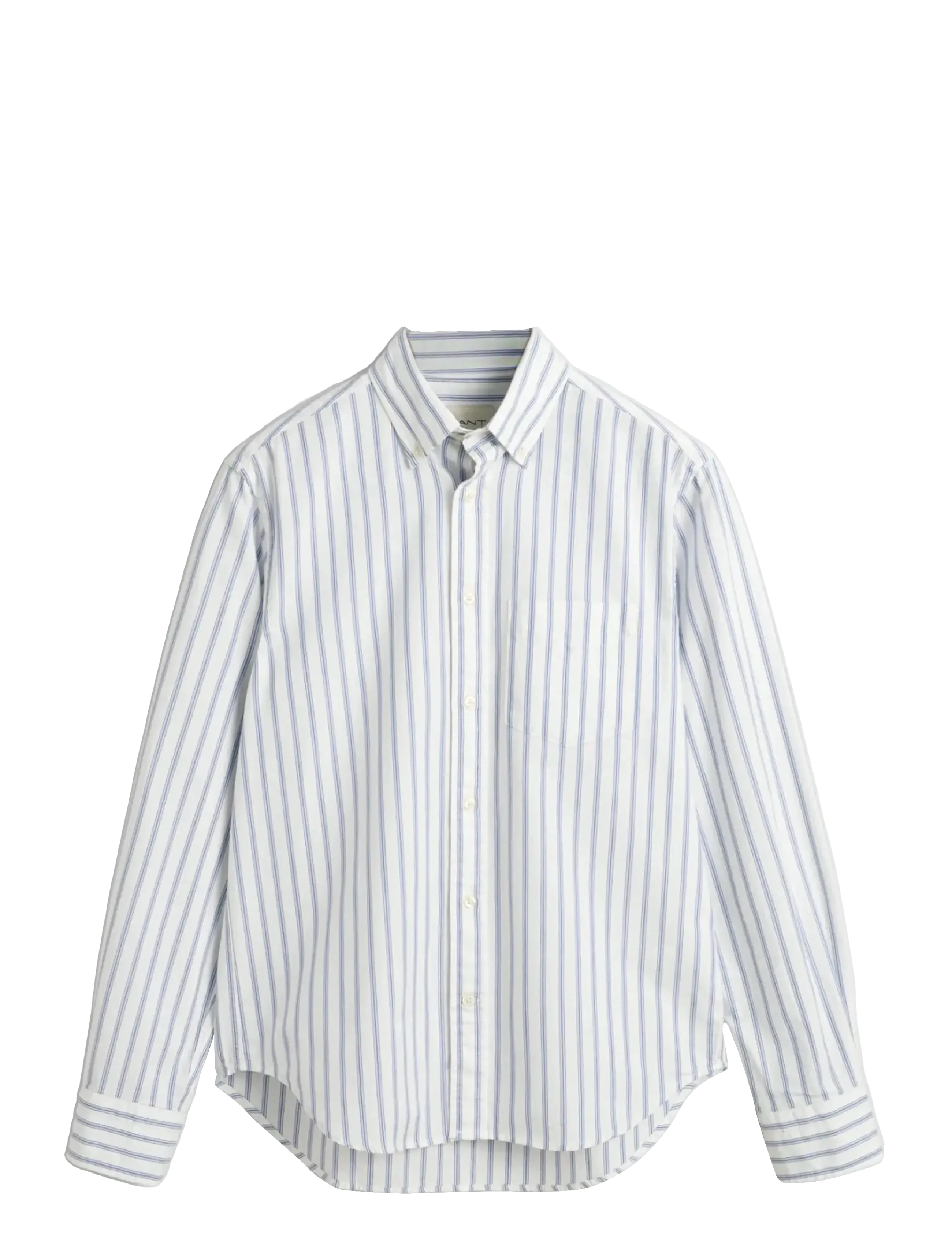 Gant REG ARCHIVE OXFORD STRIPE SHIRT - Särgid - EGGSHELL / blue