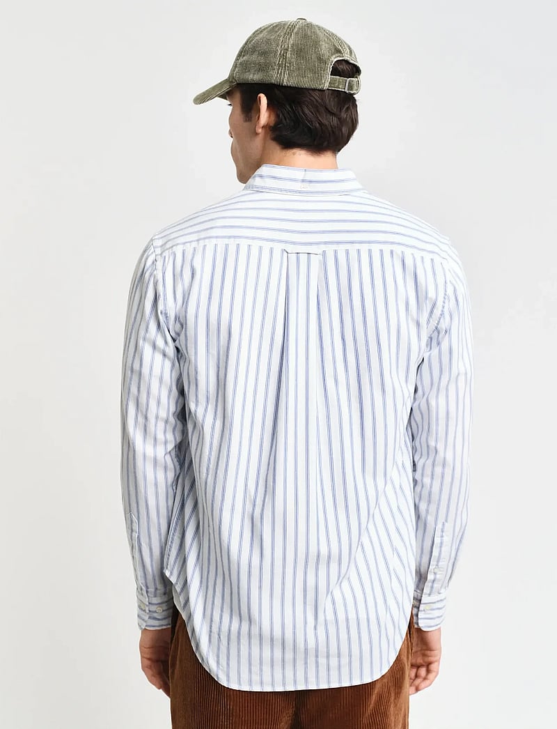 GANT - REG ARCHIVE OXFORD STRIPE SHIRT - gestreifte hemden - eggshell - 2