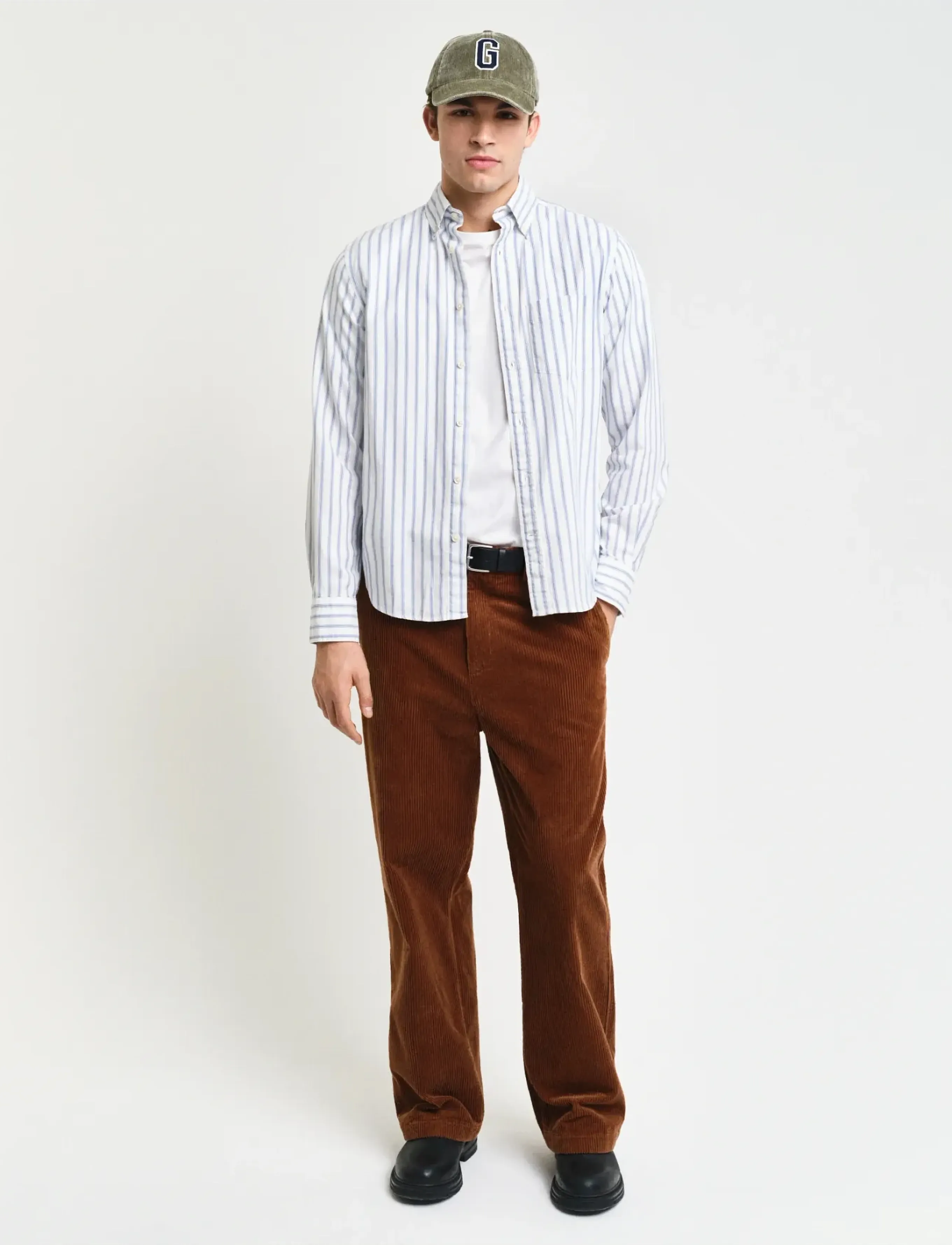 Gant - REG ARCHIVE OXFORD STRIPE SHIRT - stribede skjorter - eggshell - 4
