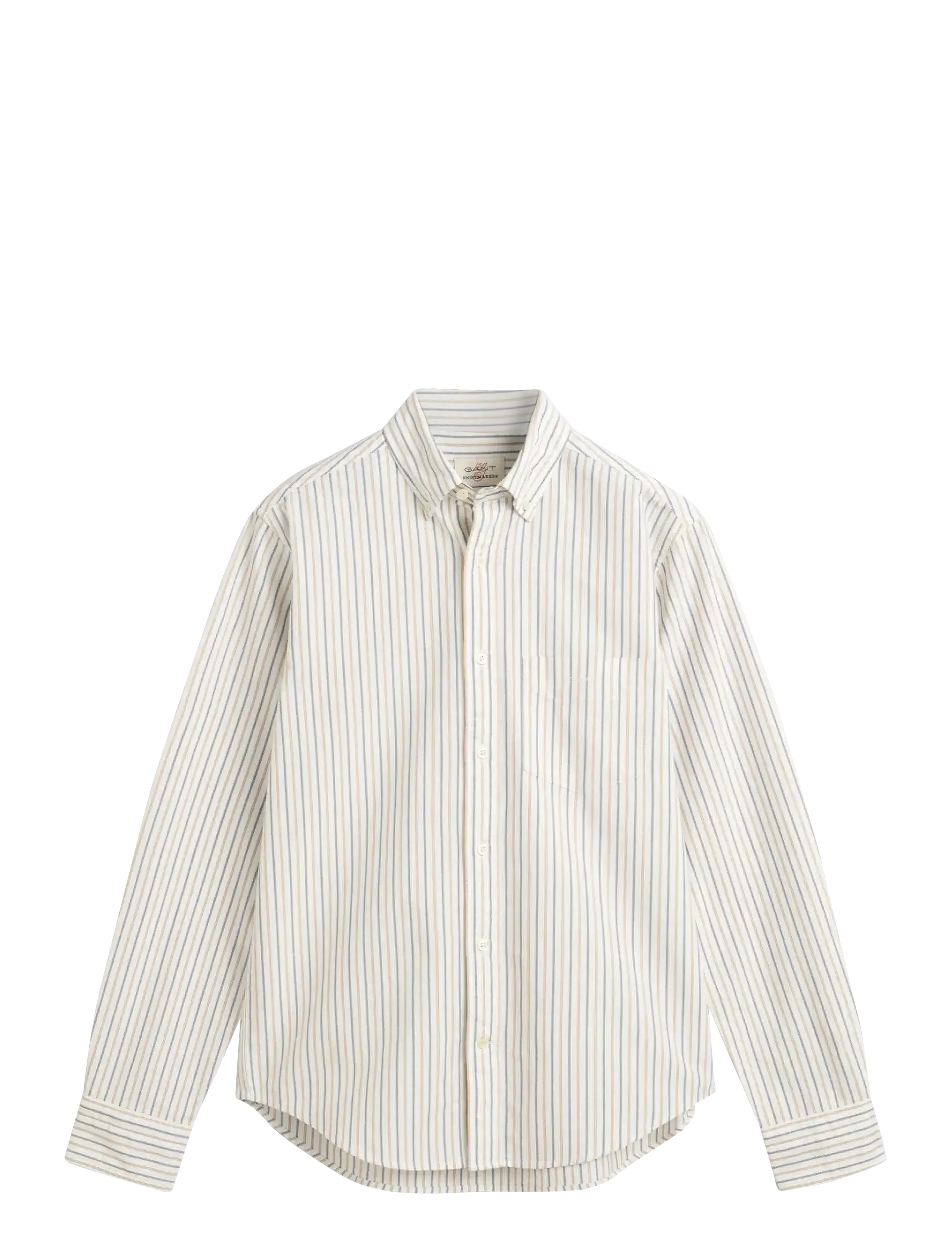 GANT - REG OXFORD STRIPE SHIRT - eggshell - 1