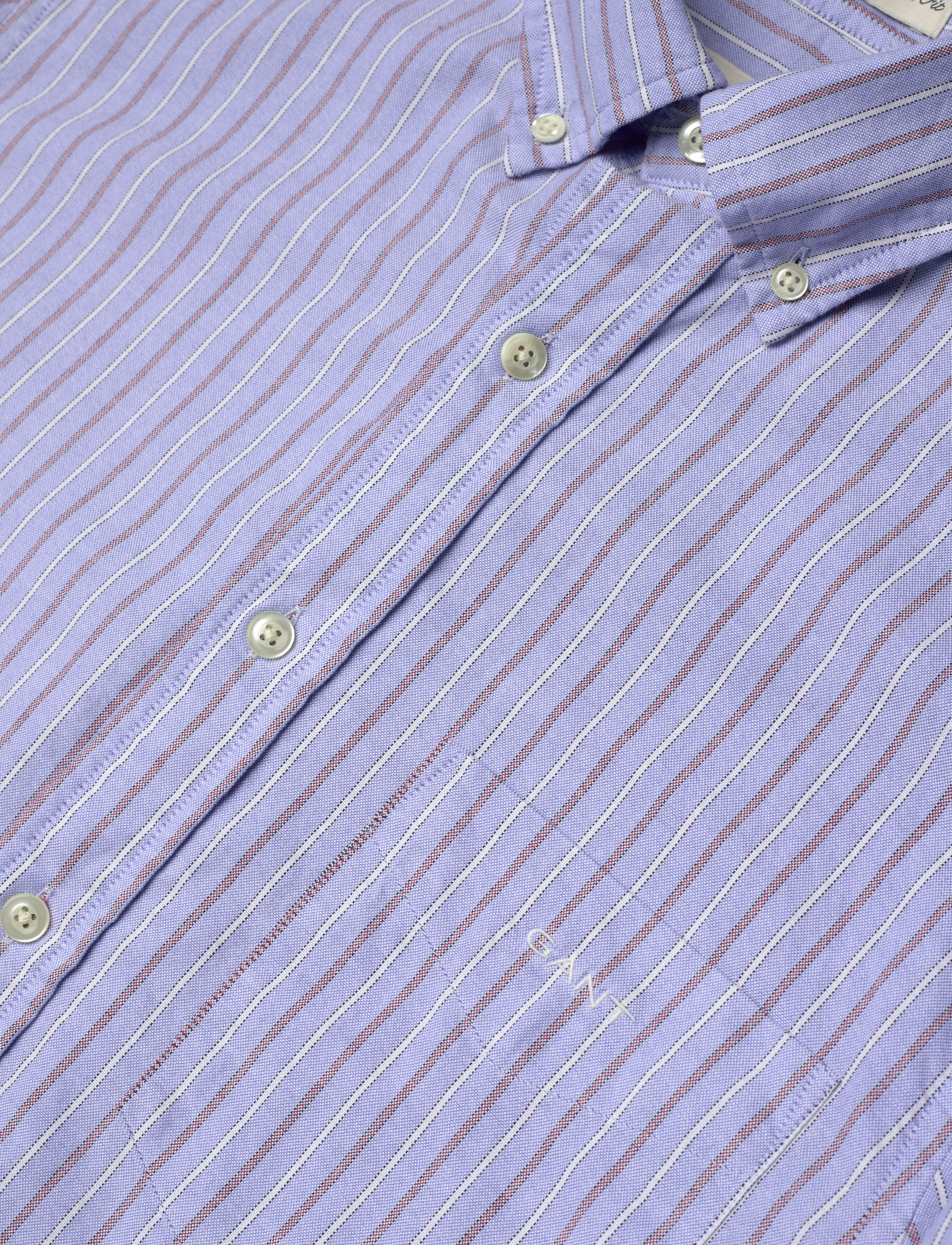 GANT - REG OXFORD STRIPE SHIRT - myosotis blue - 3