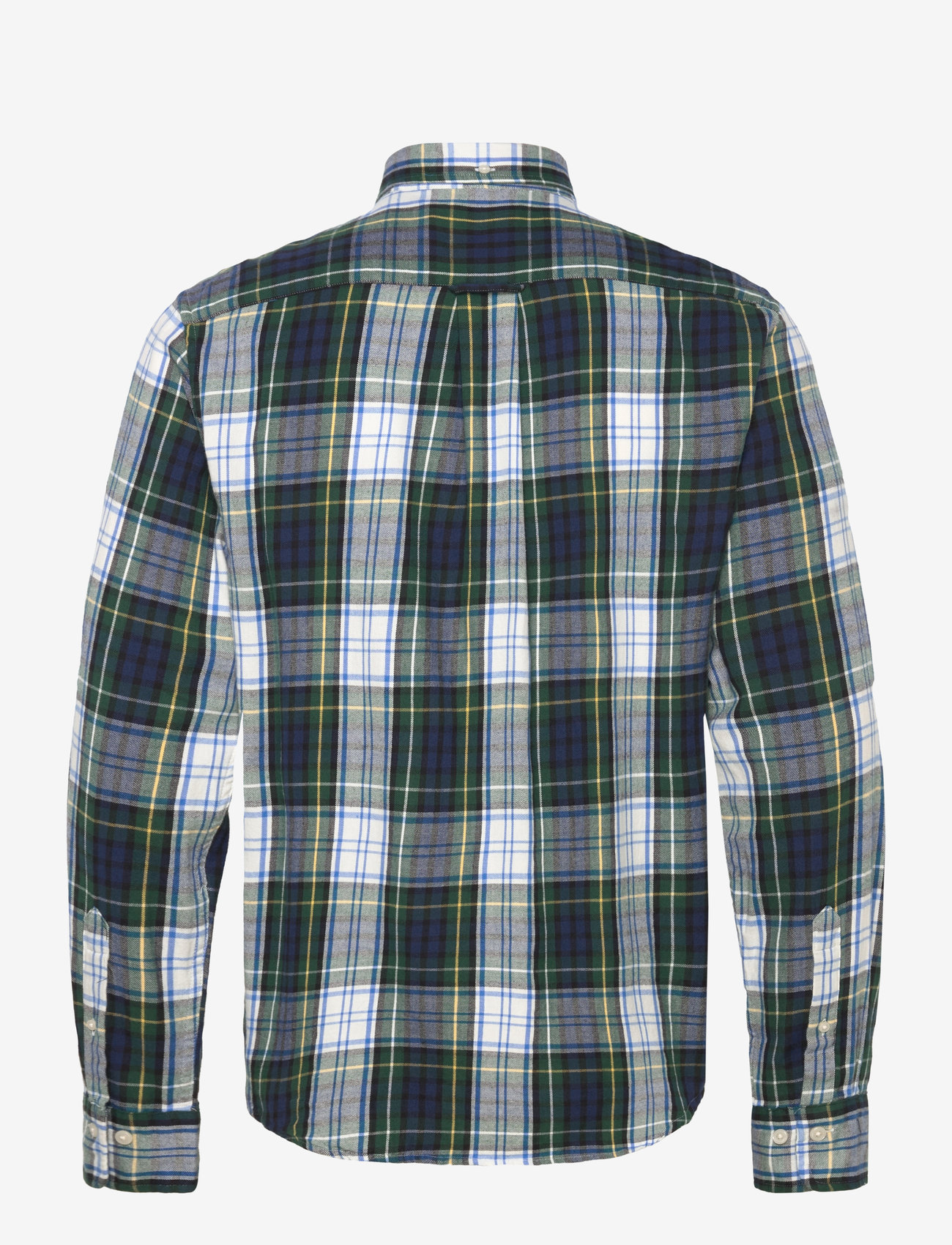 Gant - REG FLANNEL CHECK SHIRT - ternede skjorter - tartan green - 2