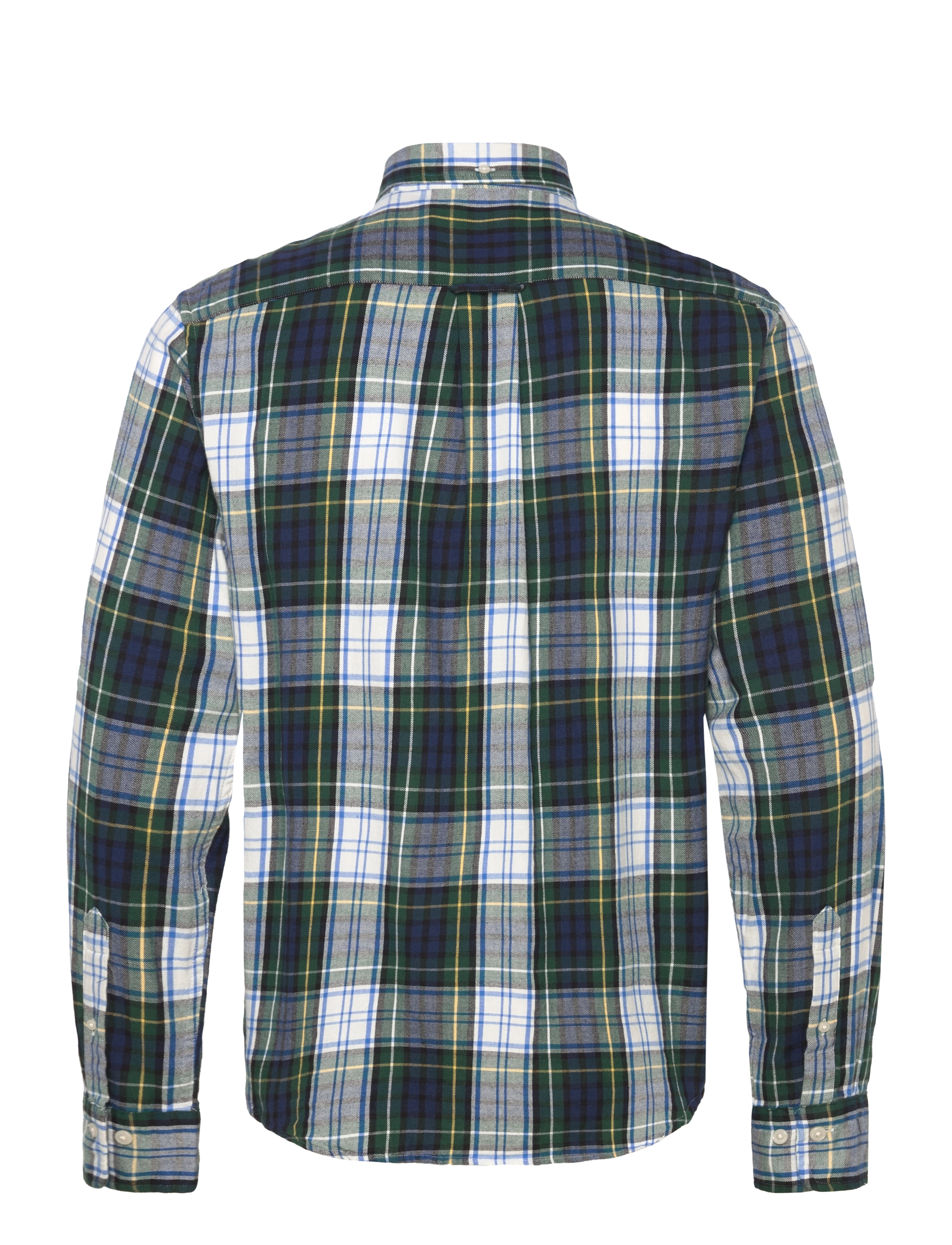 Gant - REG FLANNEL CHECK SHIRT - checkered shirts - tartan green - 2