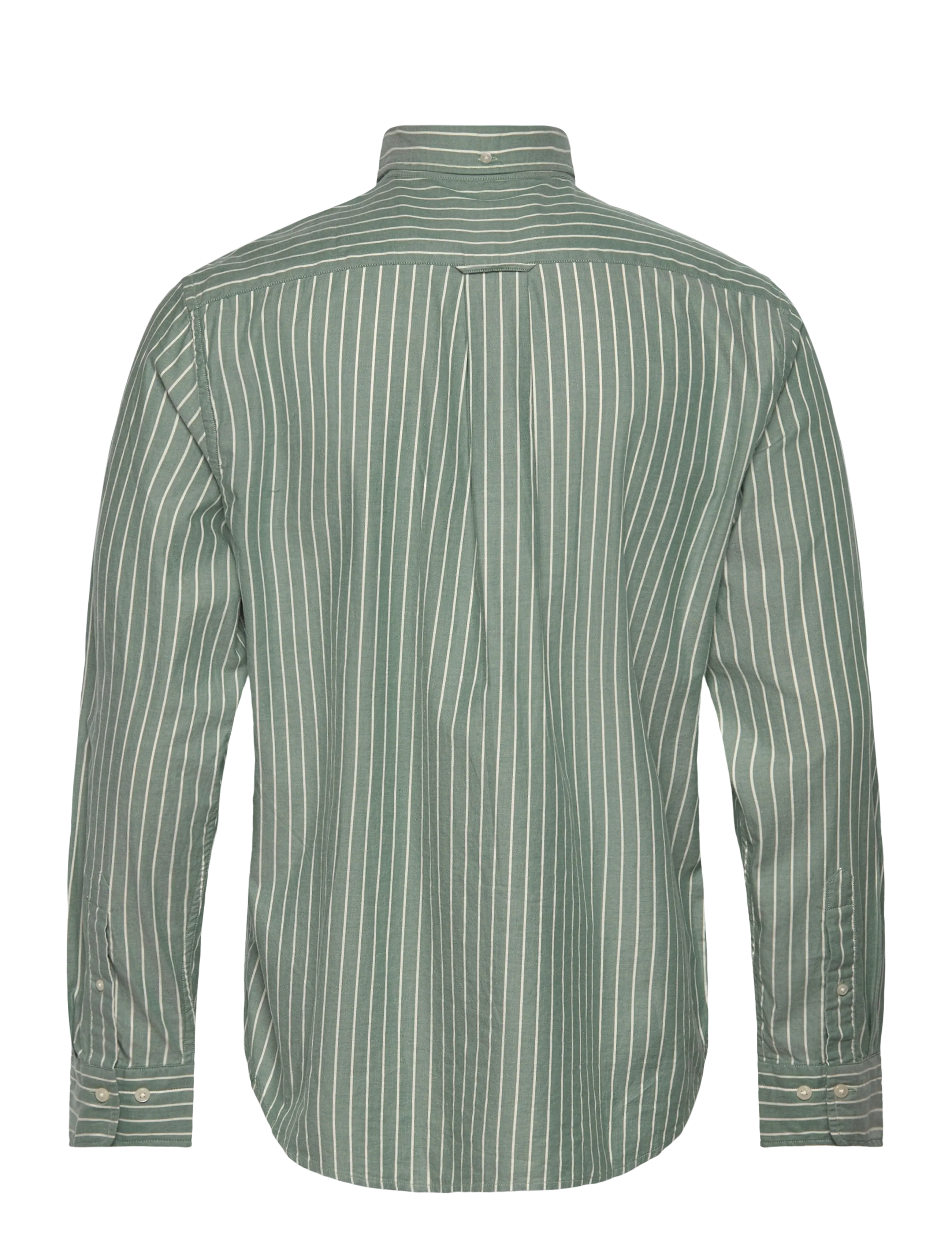 GANT - REG BRUSHED TWILL STRIPE SHIRT - woody green - 1