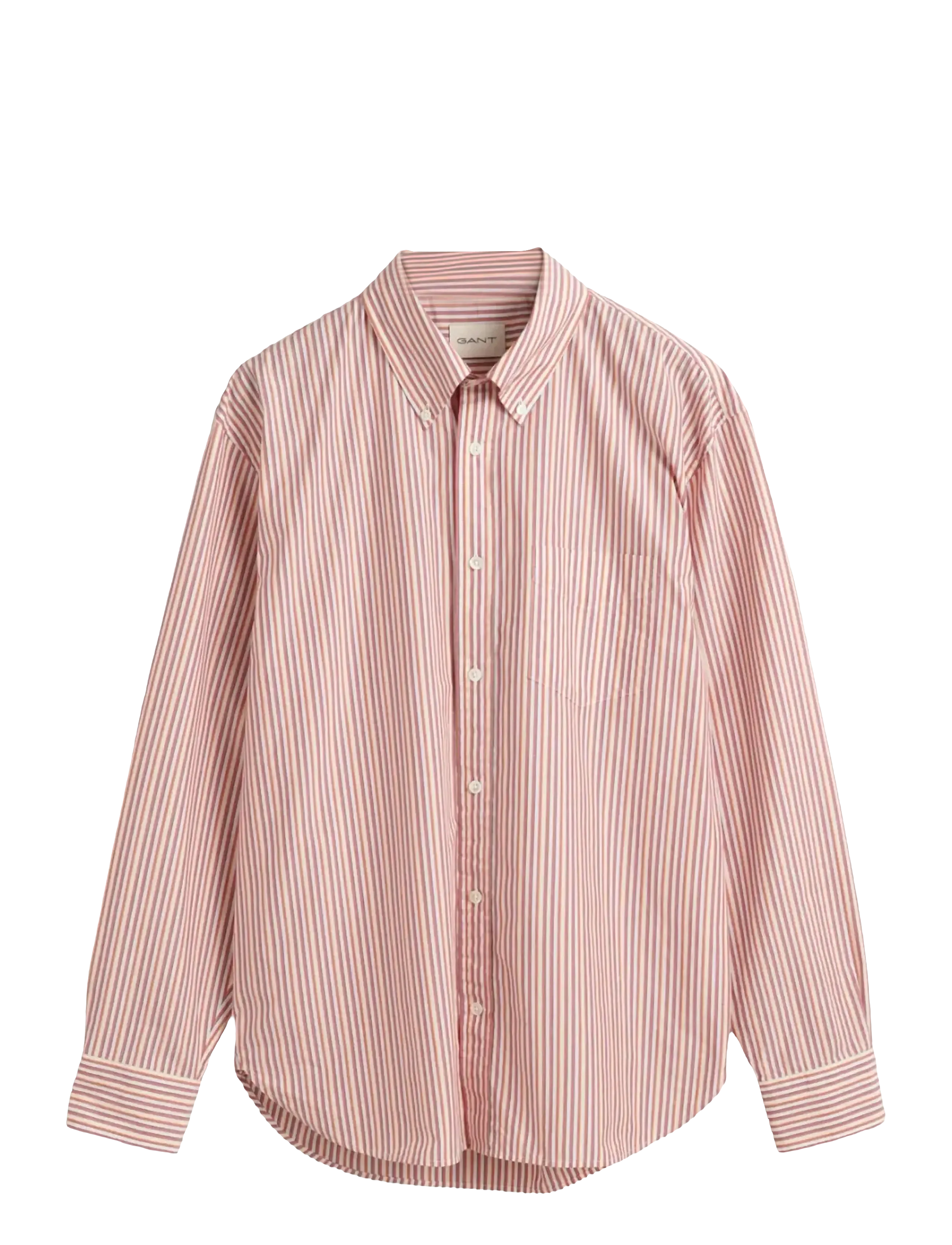 Gant REL HERITAGE POPLIN STRIPE SHIRT - Skjorter - BRICK RED / multi