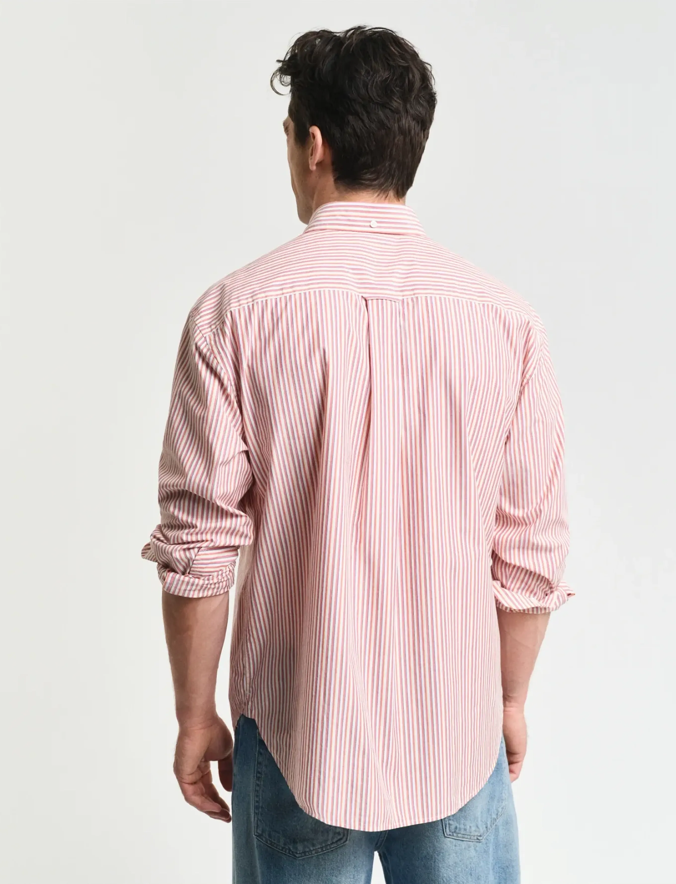 Gant - REL HERITAGE POPLIN STRIPE SHIRT - gestreifte hemden - brick red - 2