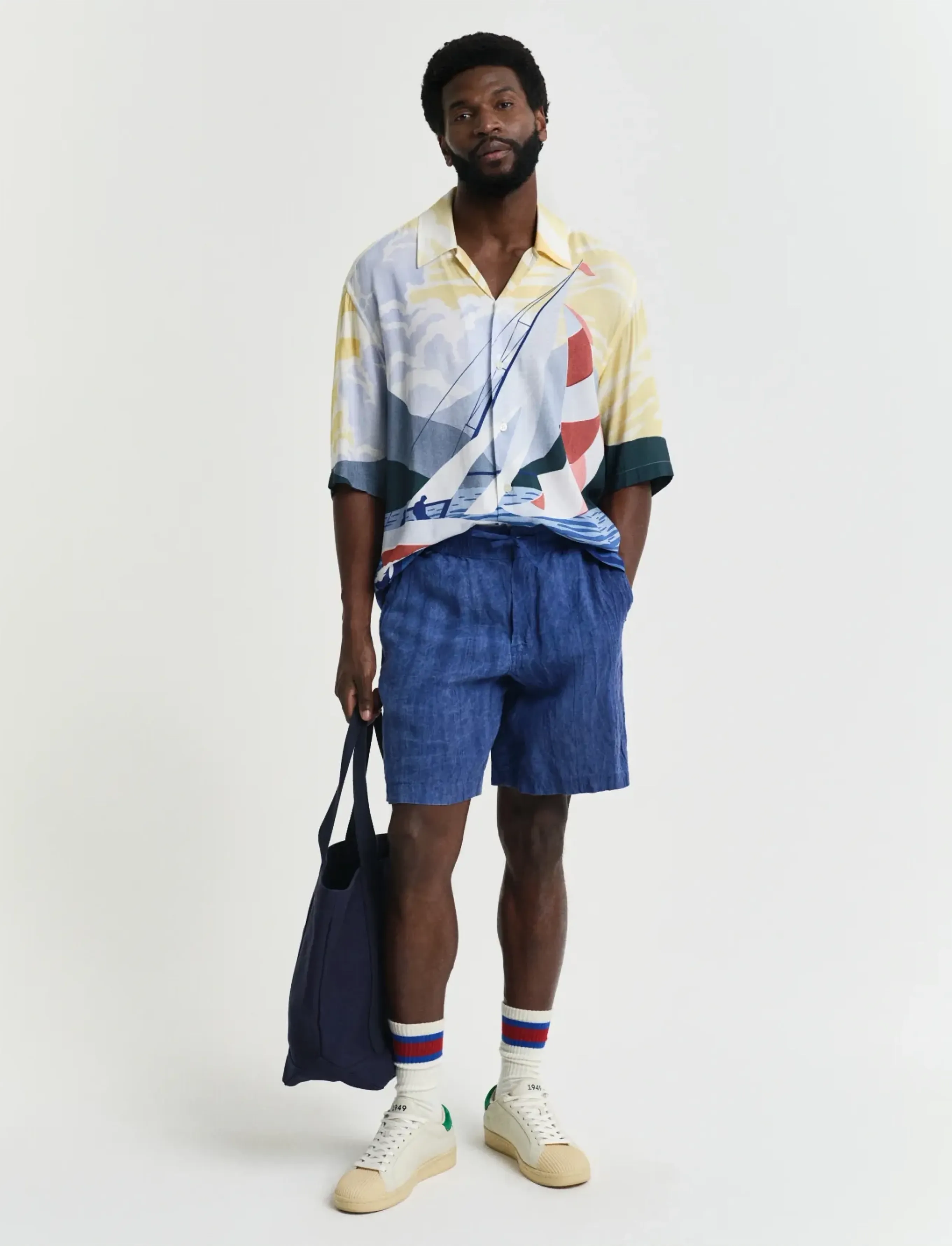 Gant - REL SCENERY SAILING SHIRT - marškiniai trumpomis rankovėmis - ruby red - 5