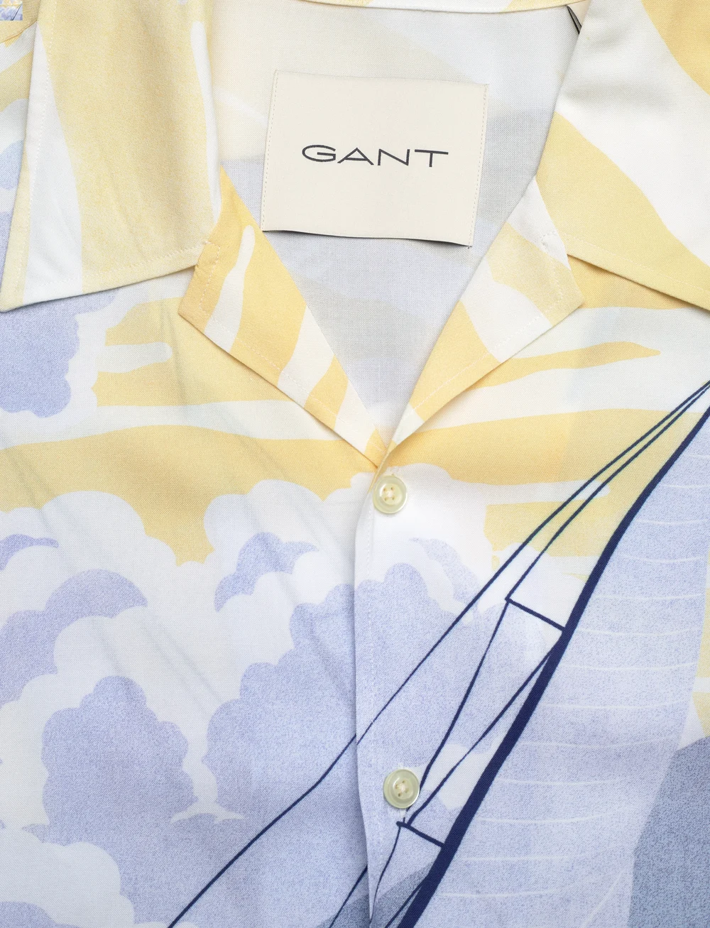 GANT - REL SCENERY SAILING SHIRT - kortärmade skjortor - ruby red - 2