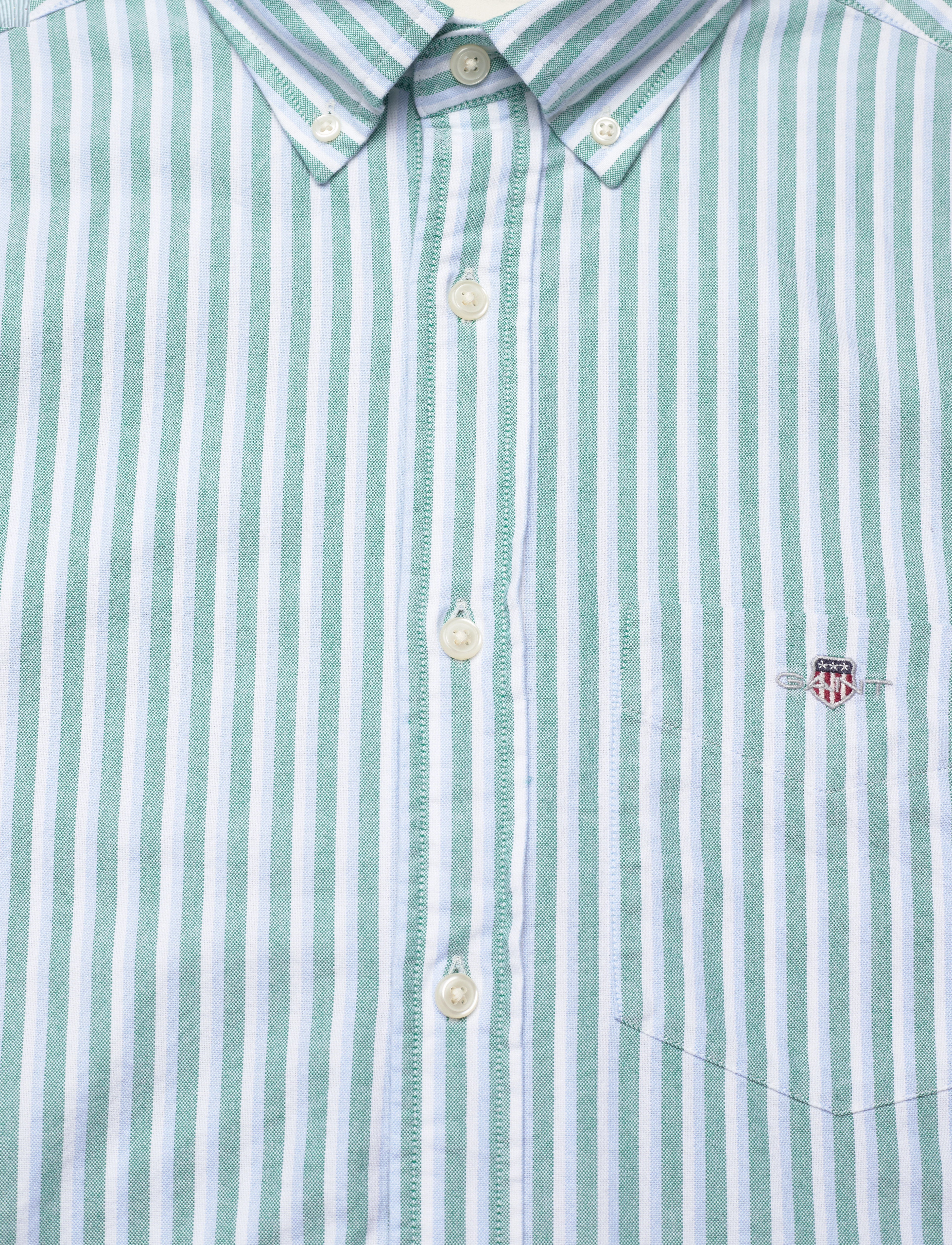 Gant - REG CLASSIC OXFORD STRIPE SHIRT - deep green - 2