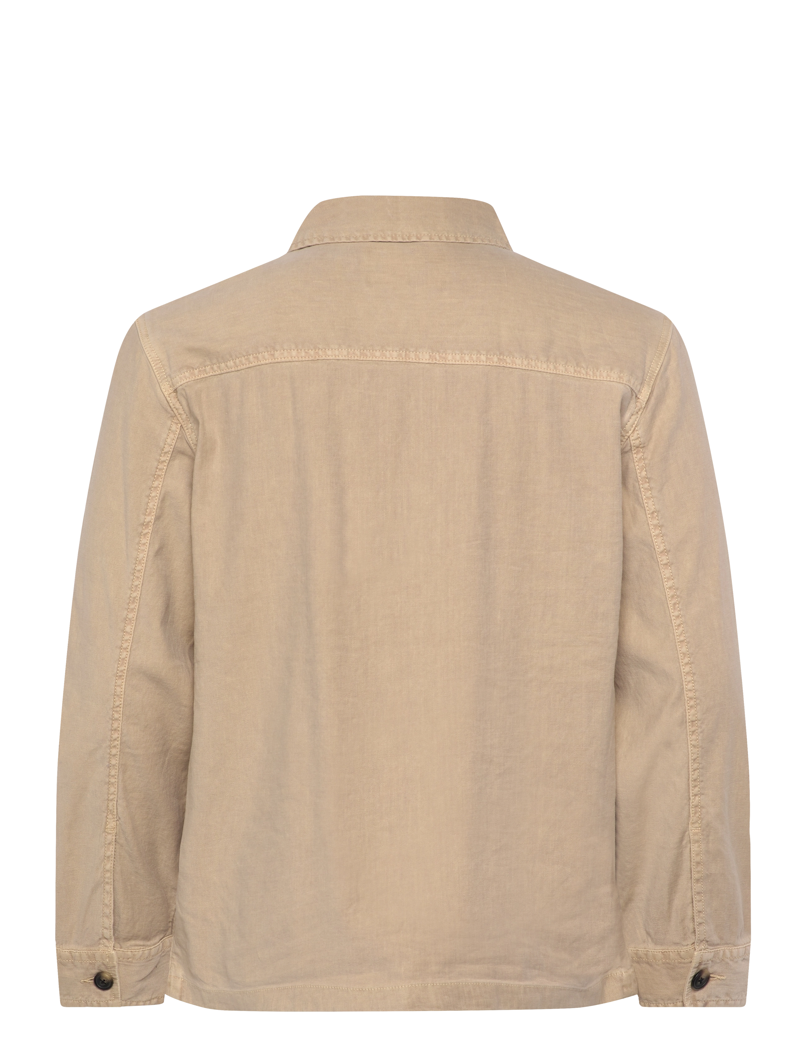 Gant - REG COT/LINEN OVERSHIRT - shop etter anledning - dry sand - 2