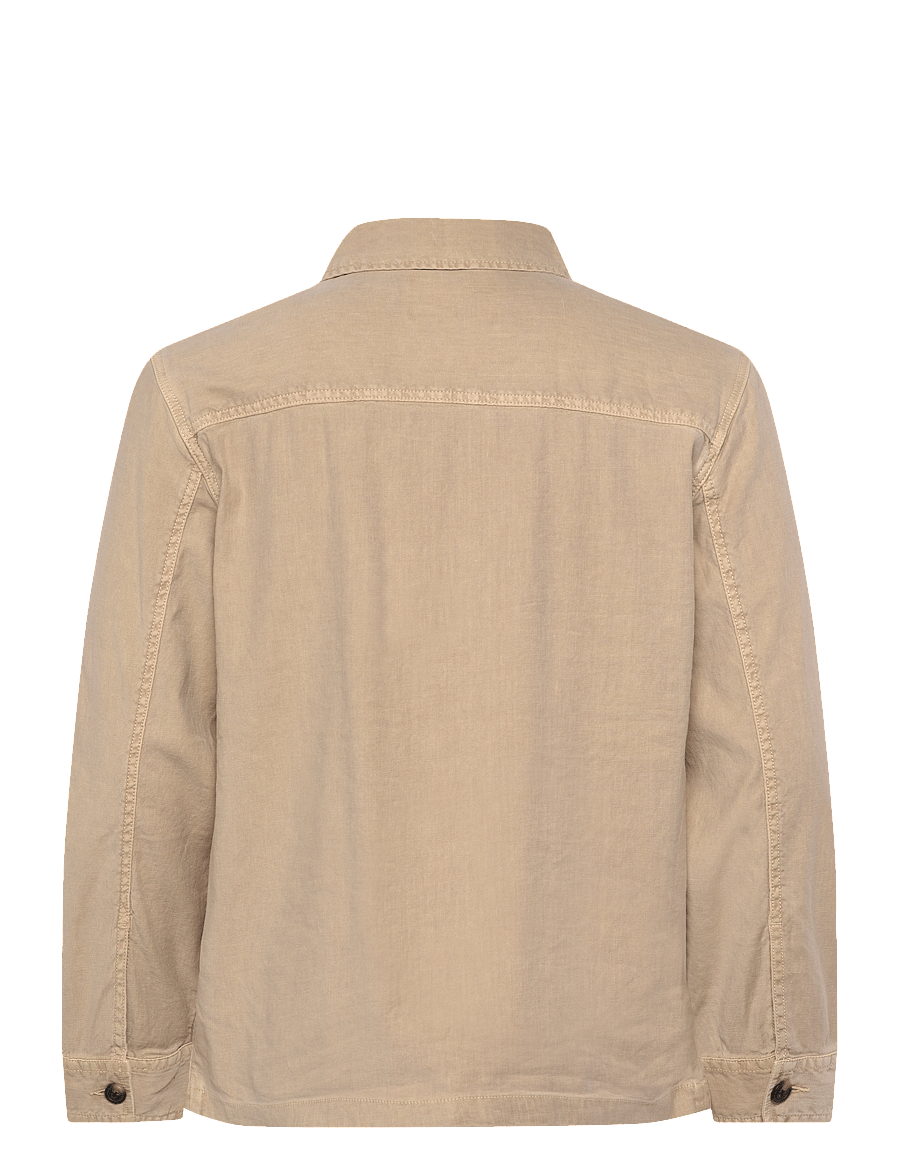 Gant - REG COT/LINEN OVERSHIRT - achetez selon l'occasion - dry sand - 2