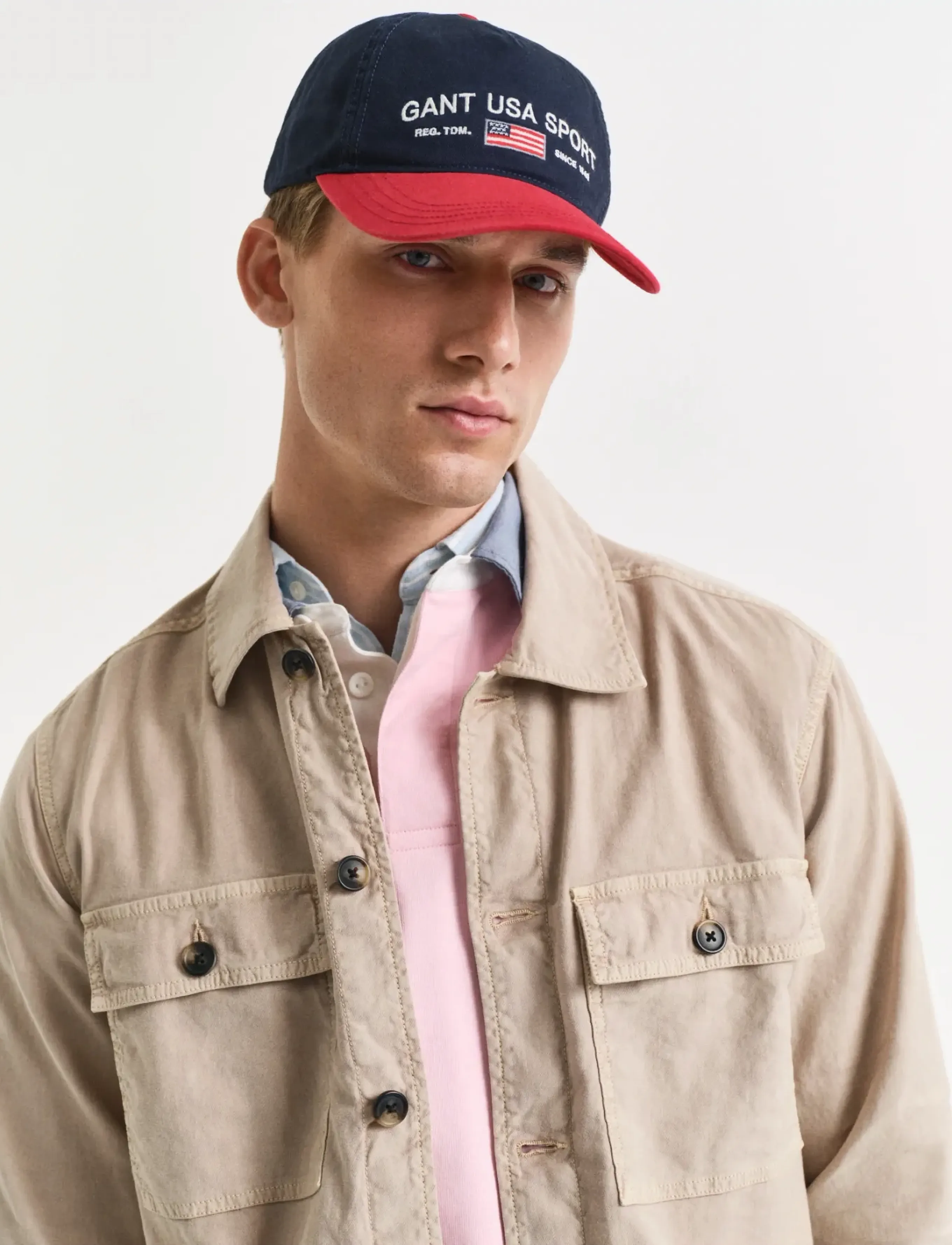 Gant - REG COT/LINEN OVERSHIRT - shop etter anledning - dry sand - 4