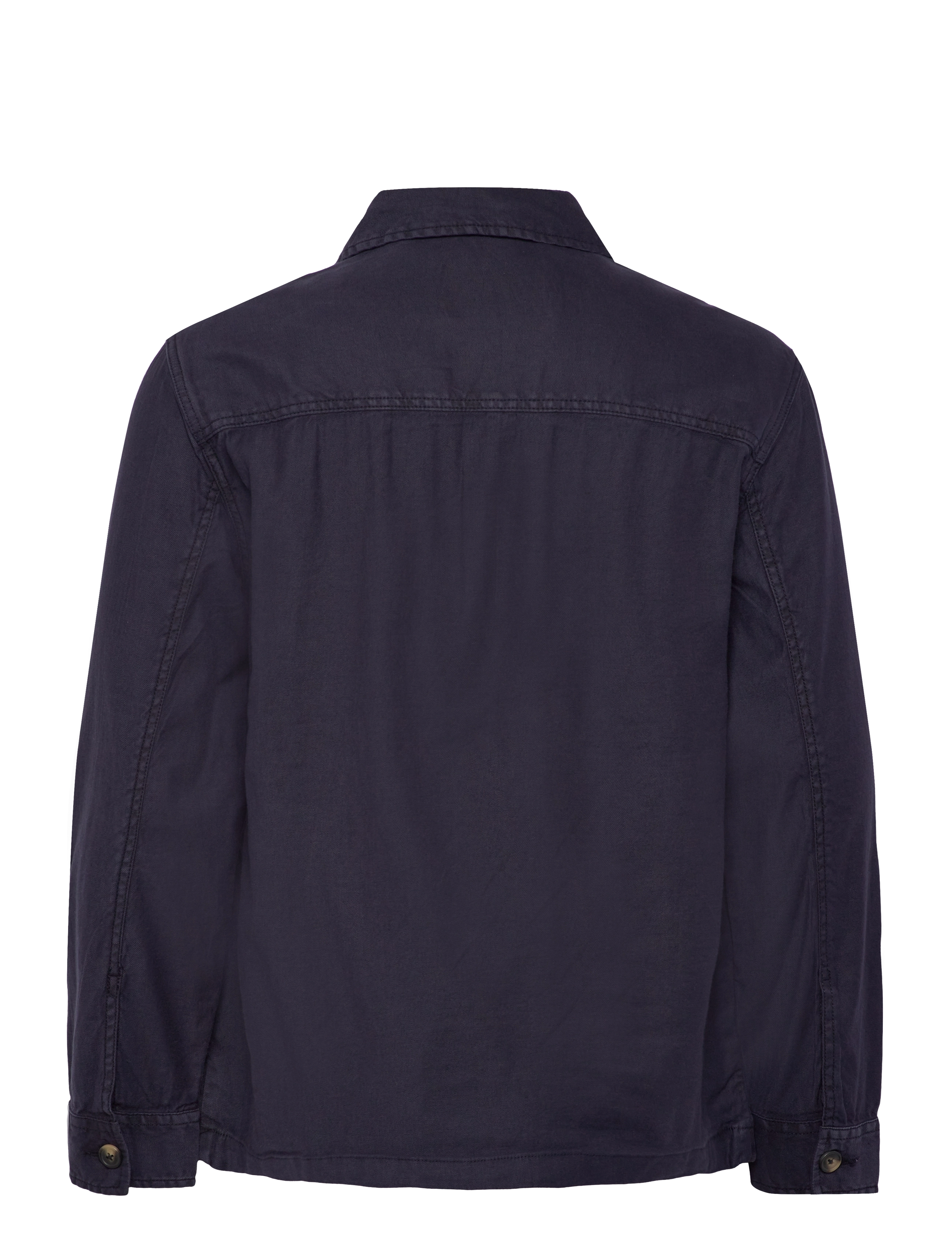 Gant - REG COT/LINEN OVERSHIRT - overshirts - evening blue - 1