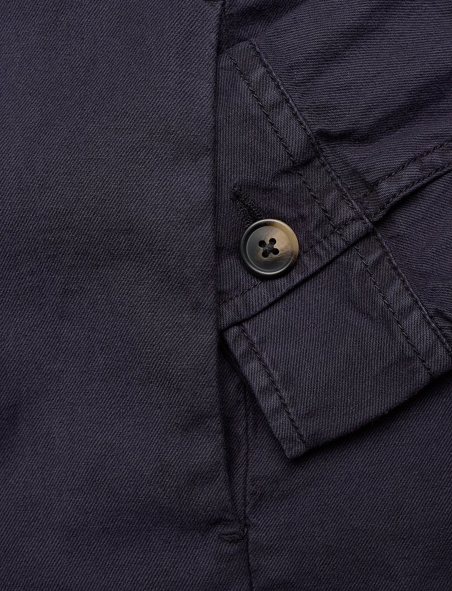 Gant - REG COT/LINEN OVERSHIRT - overshirts - evening blue - 3