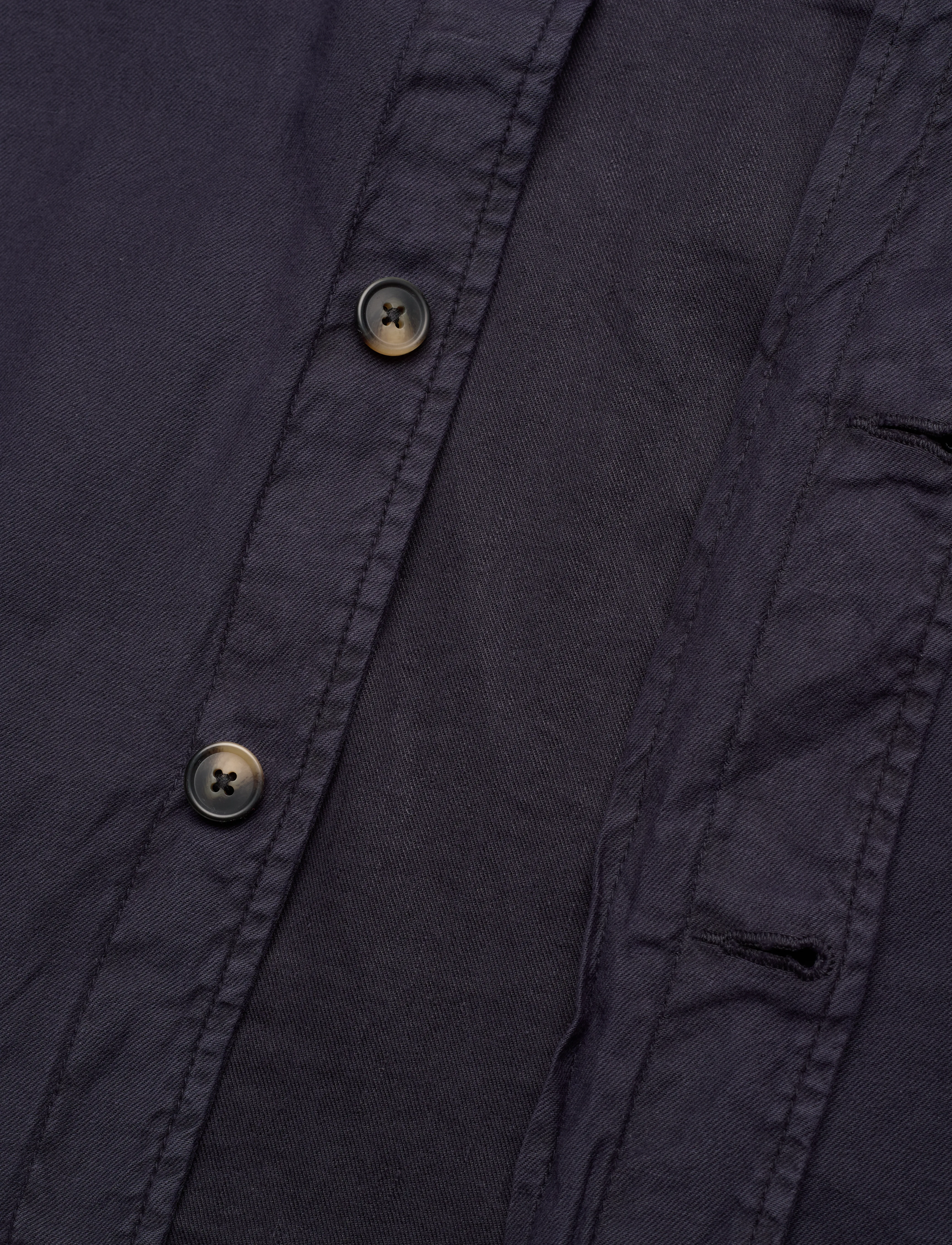 Gant - REG COT/LINEN OVERSHIRT - overshirts - evening blue - 4
