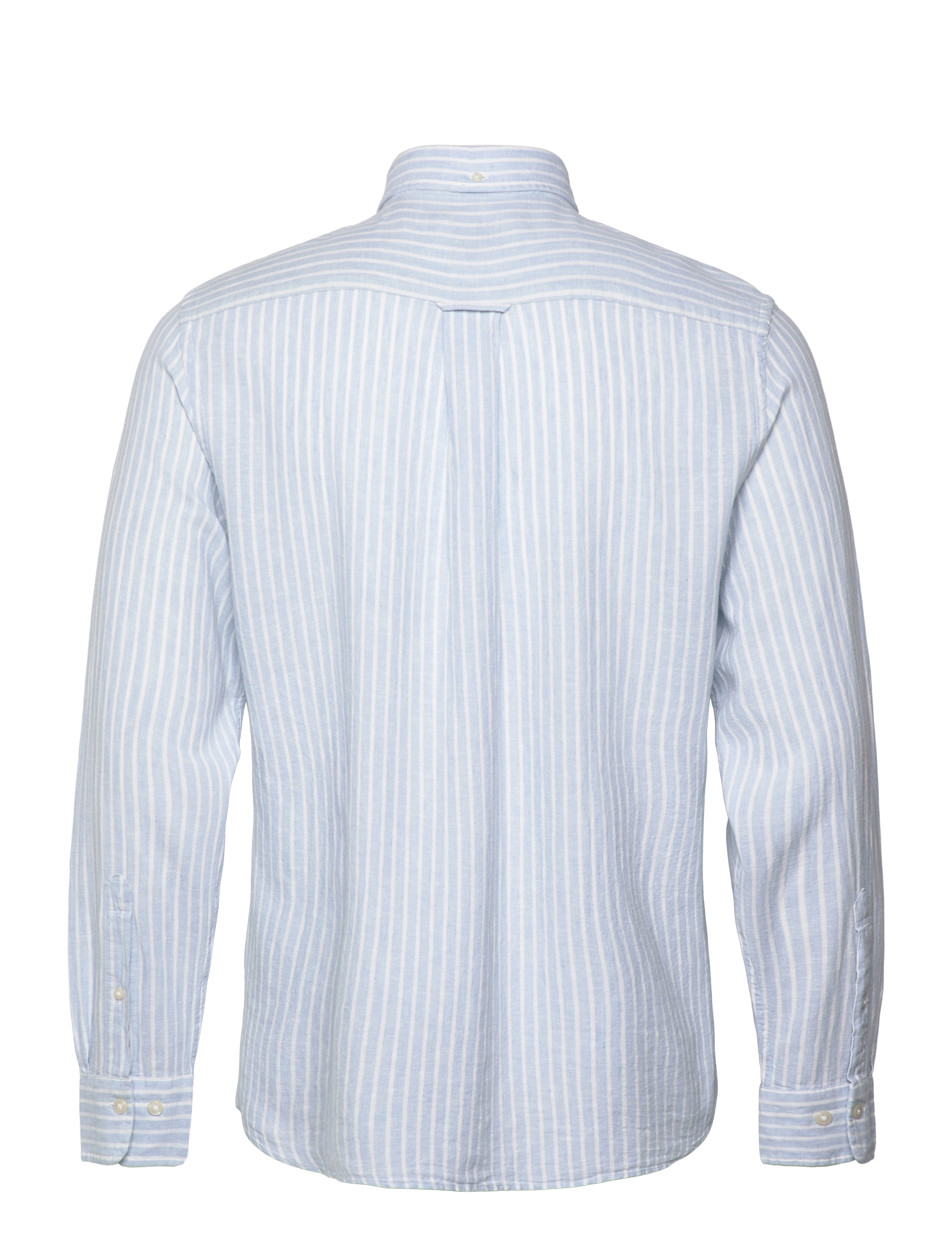 Gant - REG COTTON LINEN STRIPE SHIRT - chemises de lin - fresh blue - 1