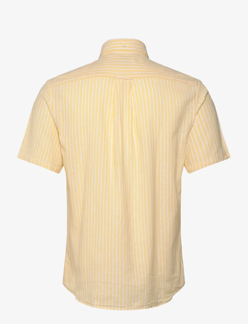 GANT - REG COTTON LINEN STRIPE SS SHIRT - leinenhemden - banana yellow - 1