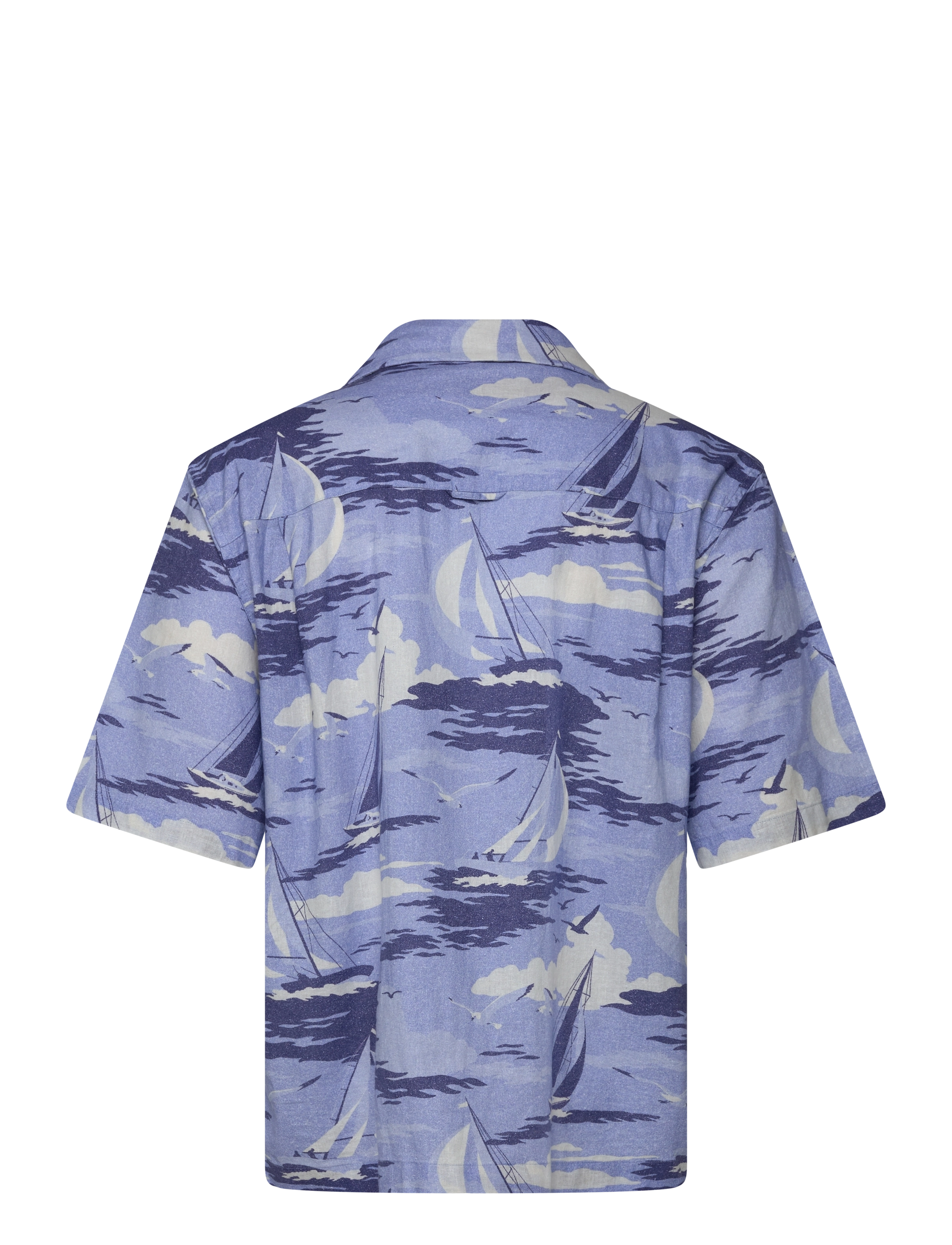 Gant - REL SAILING PRINT SS SHIRT - linased särgid - fresh blue - 1