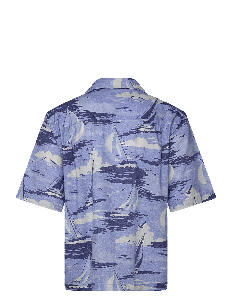 Gant - REL SAILING PRINT SS SHIRT - chemises de lin - fresh blue - 1